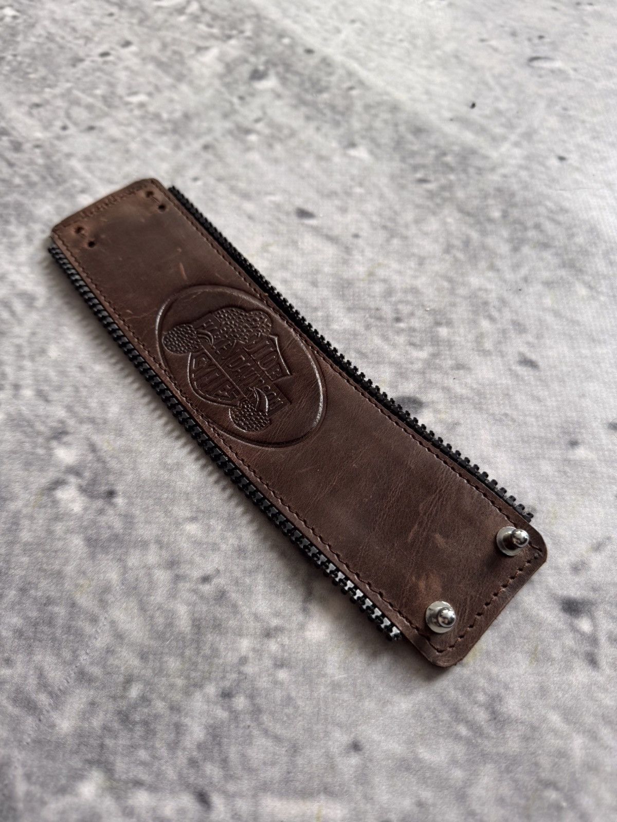 Leather × Vintage ⚠️🔥Vintage custom Harley Davidson leather bracelet moto hype Size ONE SIZE - 4 Thumbnail