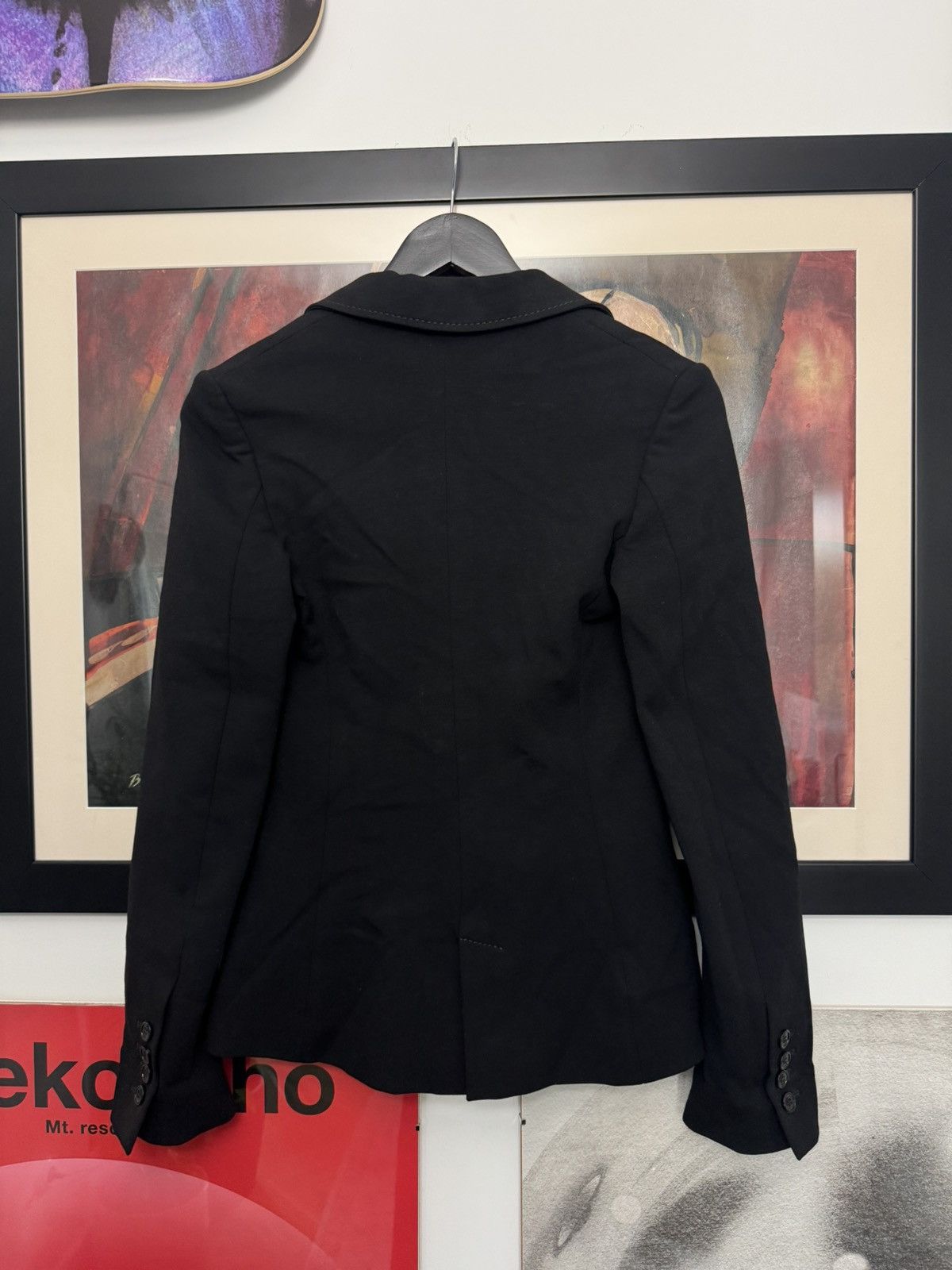 John Galliano John Galliano Button Blazer Black Avant Garde Designer Size S / US 4 / IT 40 - 4 Thumbnail
