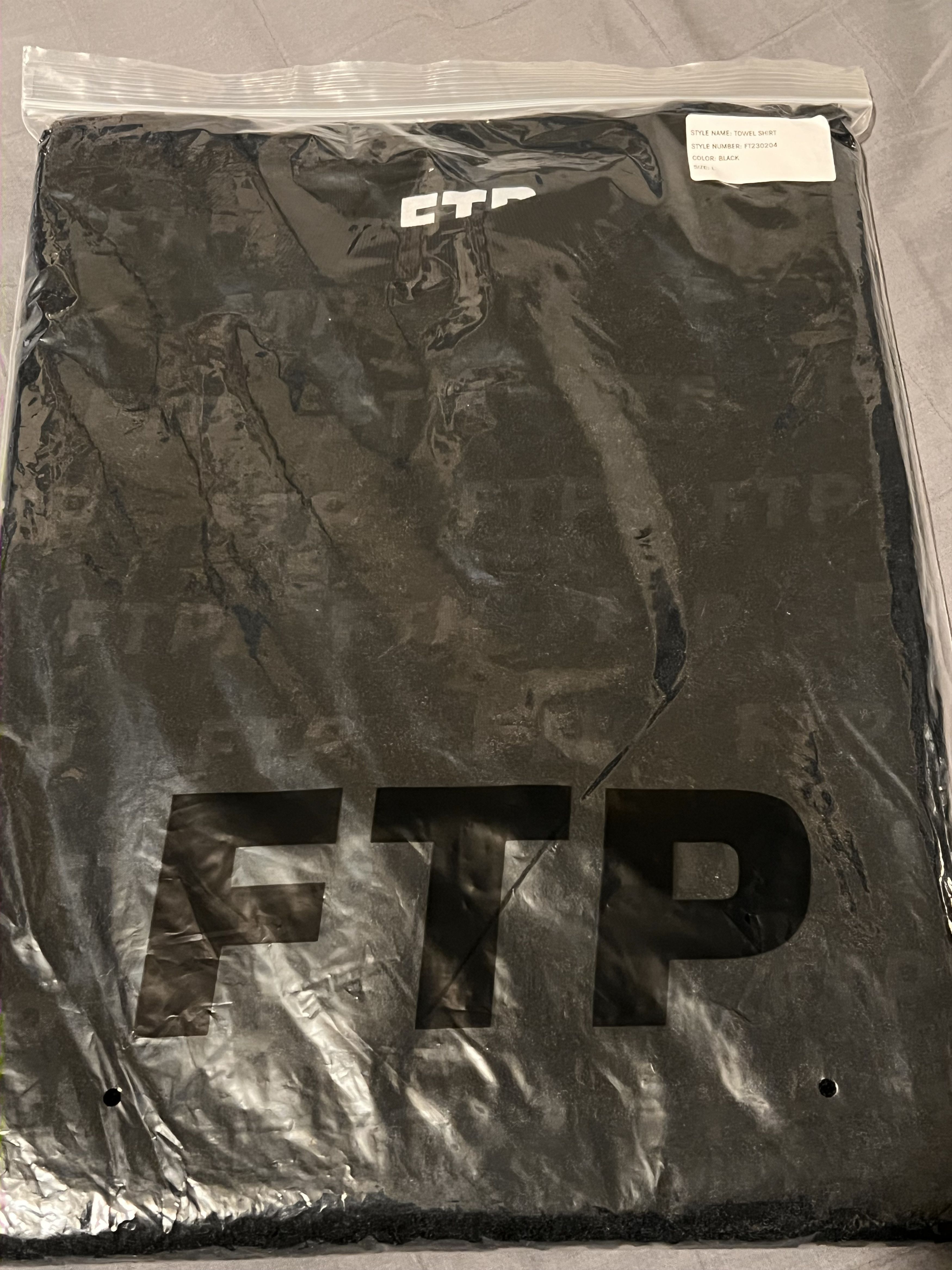 Fuck The Population ALL OVER LOGO TERRY CLOTH SHIRT(BLACK) Size US L / EU 52-54 / 3 - 1 Thumbnail