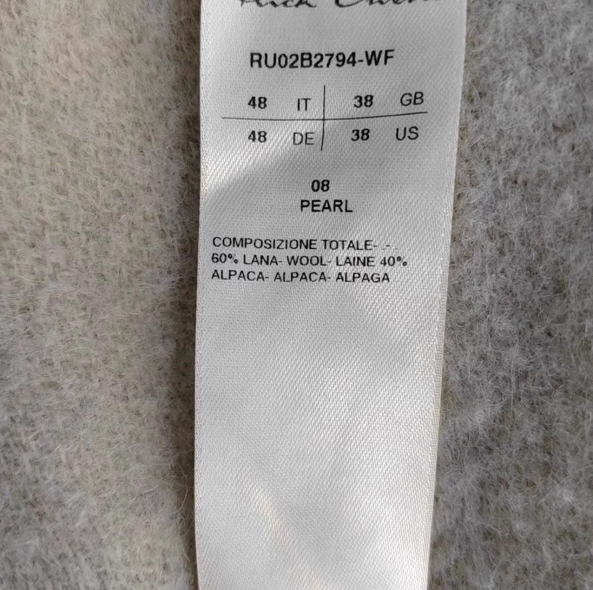 Rick Owens Rick Owens 22FW mainline hooded coat Size US M / EU 48-50 / 2 - 7 Thumbnail