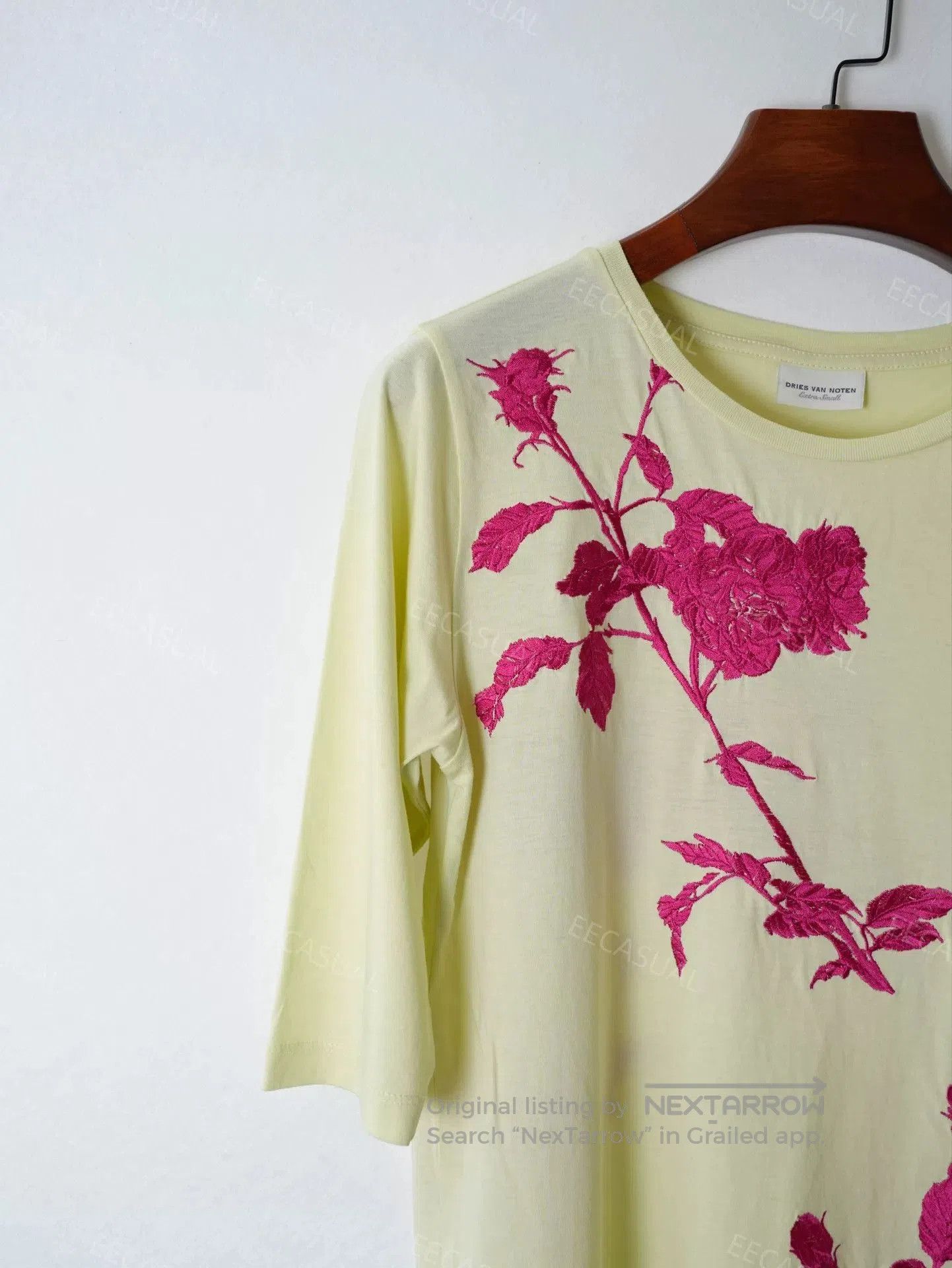 Dries Van Noten Embroidered Rose T.