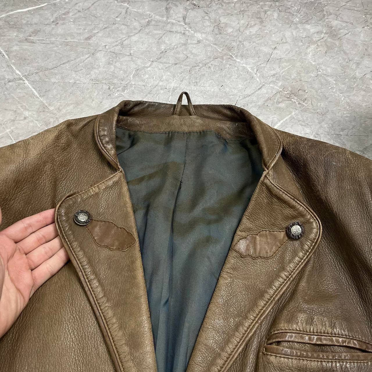 Japanese Brand Vintage Y2K Avant Gard Leather Jacket Opium Rare 90s Casual Size US XL / EU 56 / 4 - 7 Thumbnail