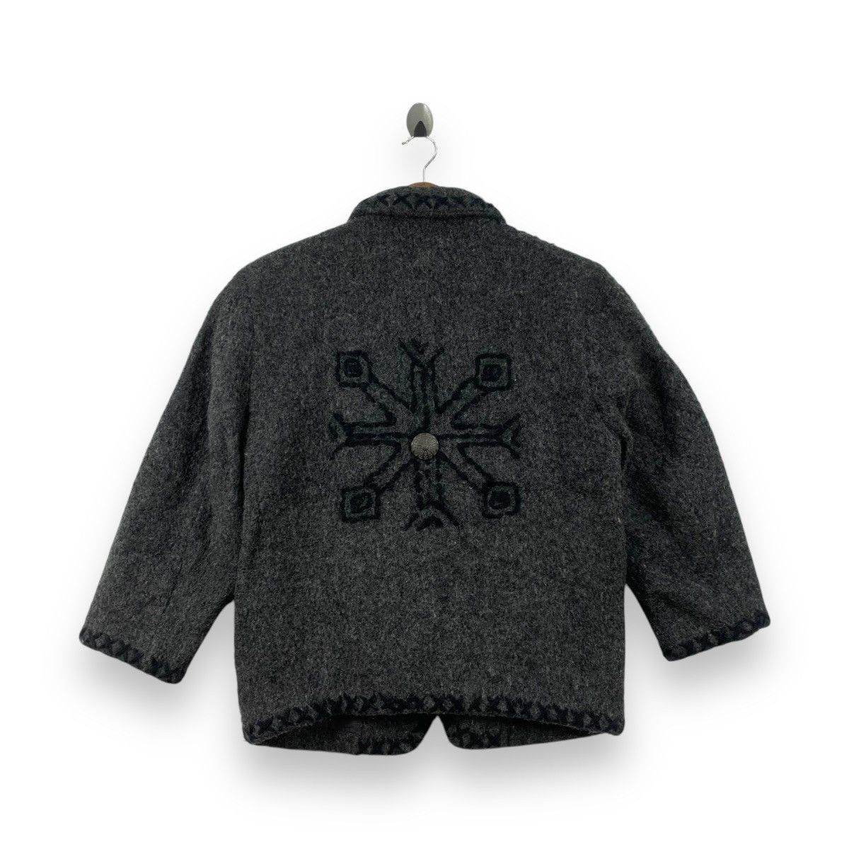Issey Miyake Vintage ISSEY MIYAKE I.S. Aztec Nordic Snowflake Jacket Size L / US 10 / IT 46 - 5 Thumbnail