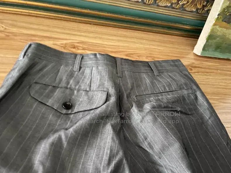 Comme des Garcons Comme Des Garcons size M Gray Nine-Quarter Stripe Pants Size 23" - 4 Thumbnail