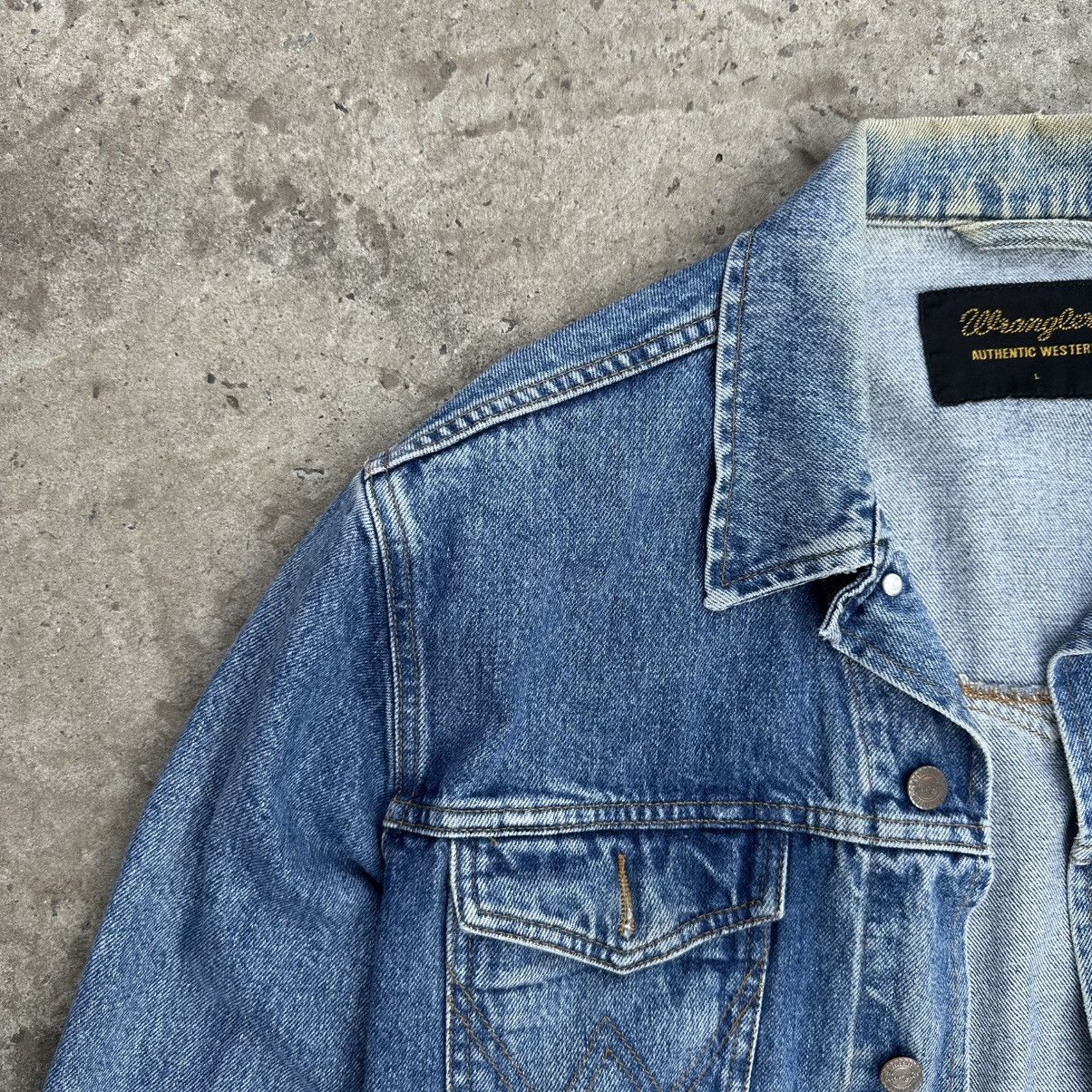 Wrangler VTG Japanese Style Wrangler Denim Jacket Bomber Y2K 80s Size US L / EU 52-54 / 3 - 3 Thumbnail