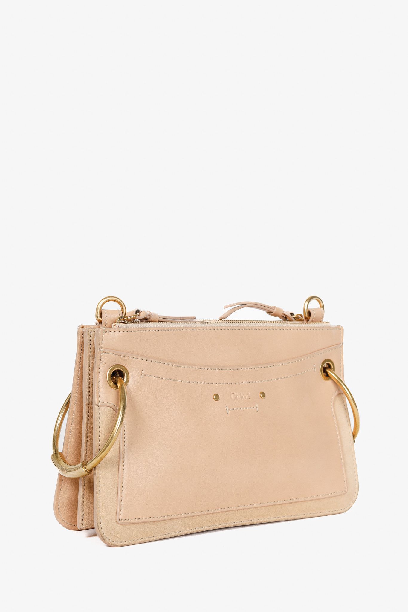Chloe Chloe Mini Roy Blushy Pink Leather & Suede Crossbody Size ONE SIZE - 2 Thumbnail