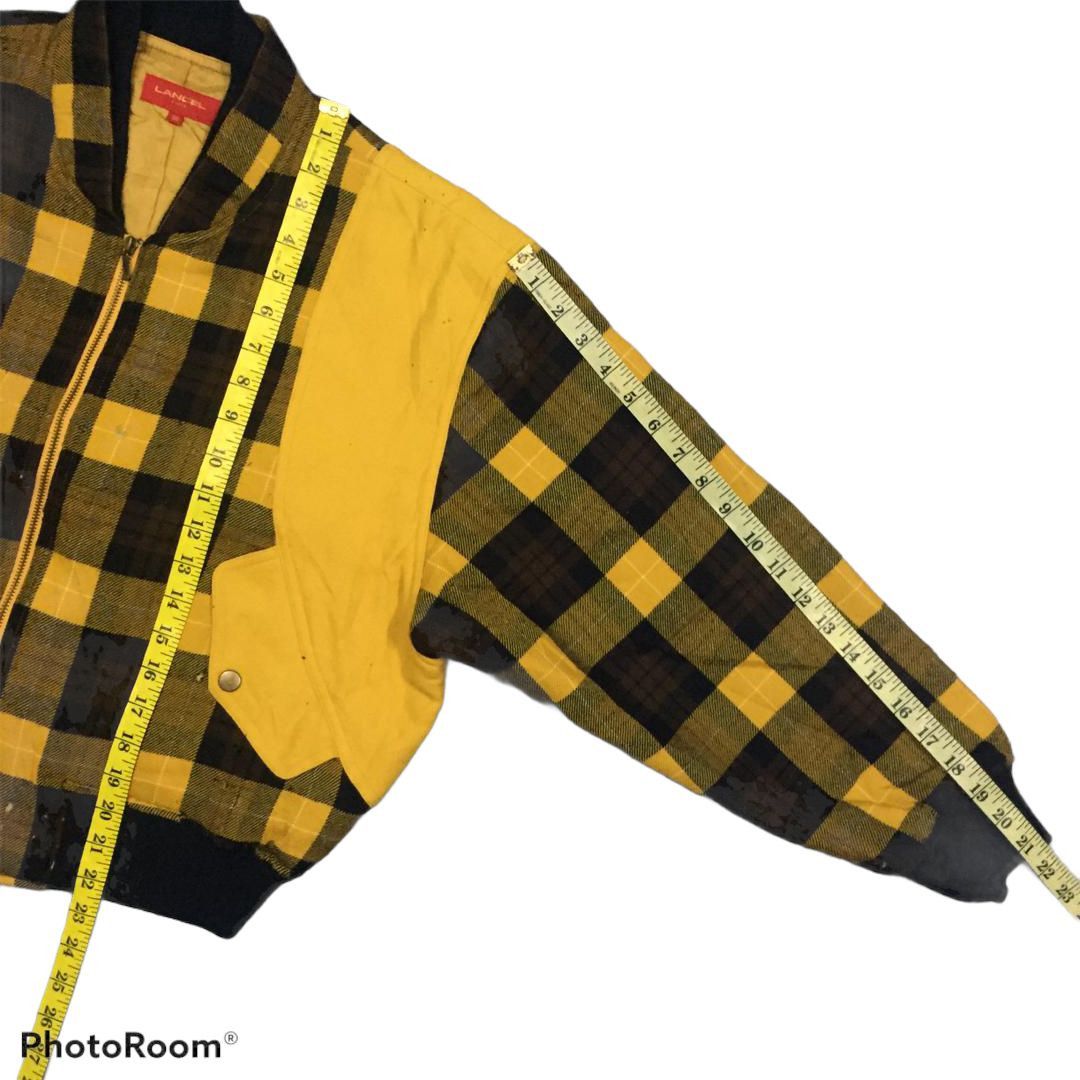 Lancel × Vintage Distressed Vintage Wool Plaid Nova Jacket Lancel Paris Size M / US 6-8 / IT 42-44 - 11 Thumbnail
