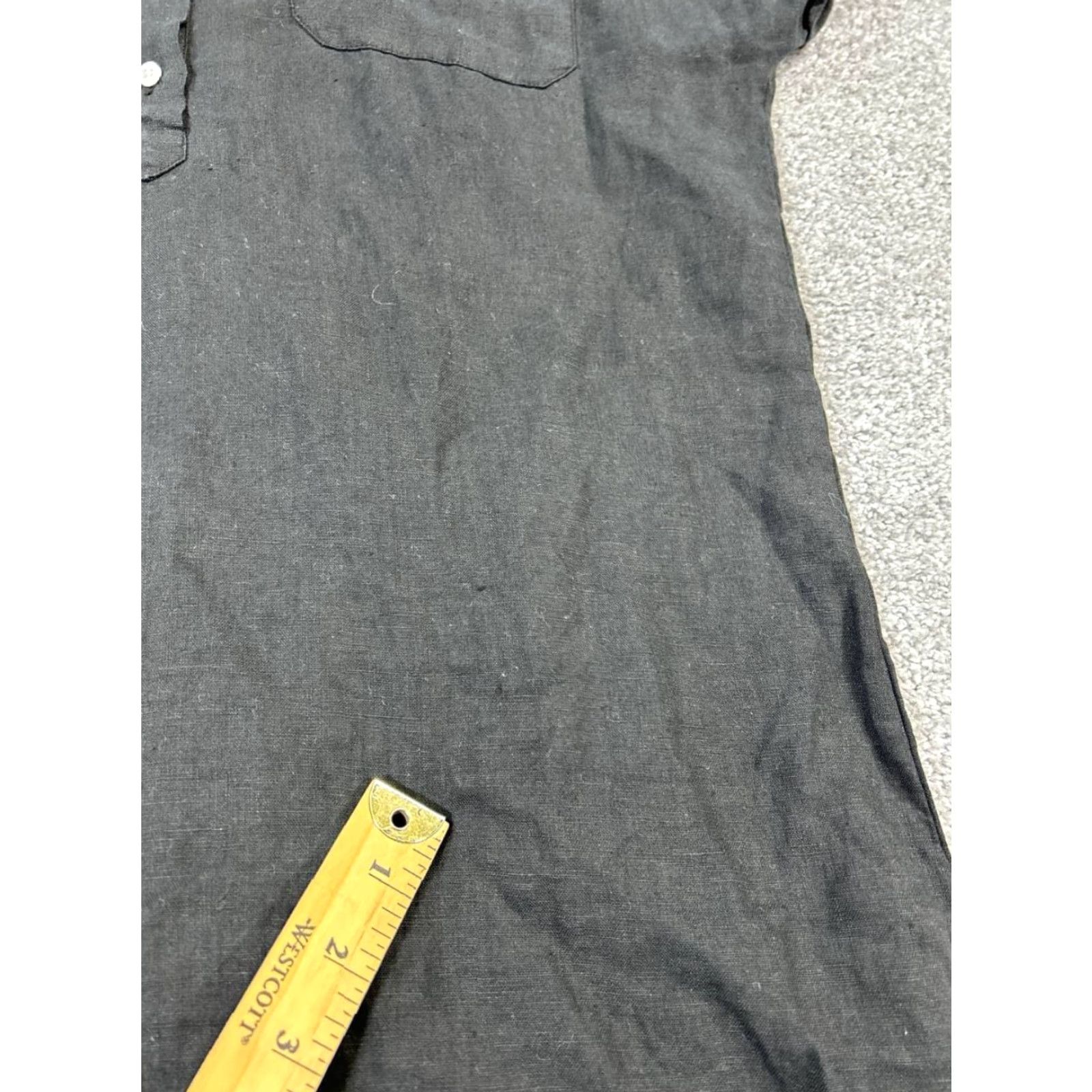 Vintage VINTAGE Grayson Women's Shirt Dress Large Black Linen Summer Casual Shirt Dress Womens Large Black Linen Size L / US 10 / IT 46 - 5 Thumbnail