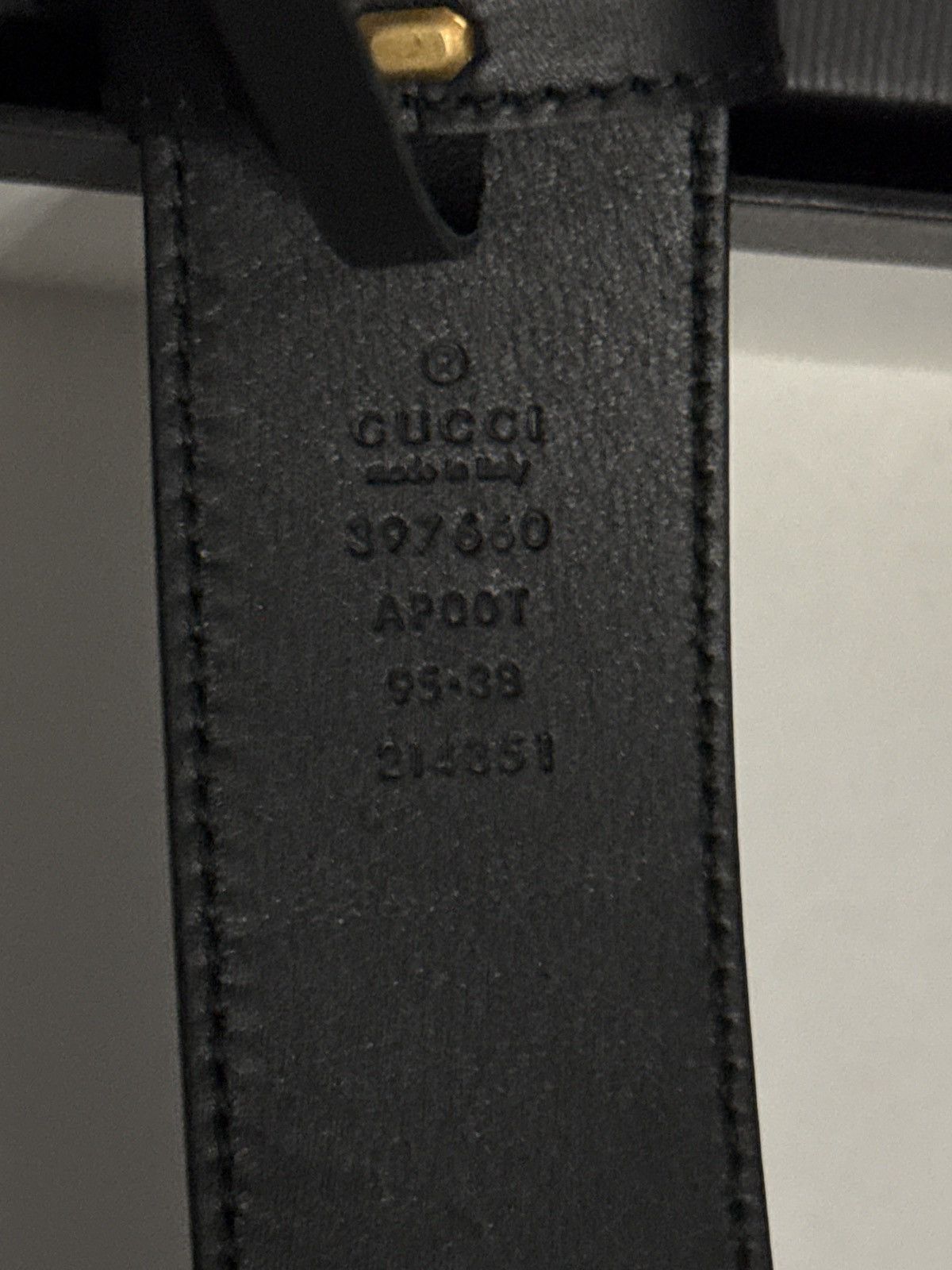 Gucci GG Gold Marmont Leather Belt Size ONE SIZE - 6 Thumbnail