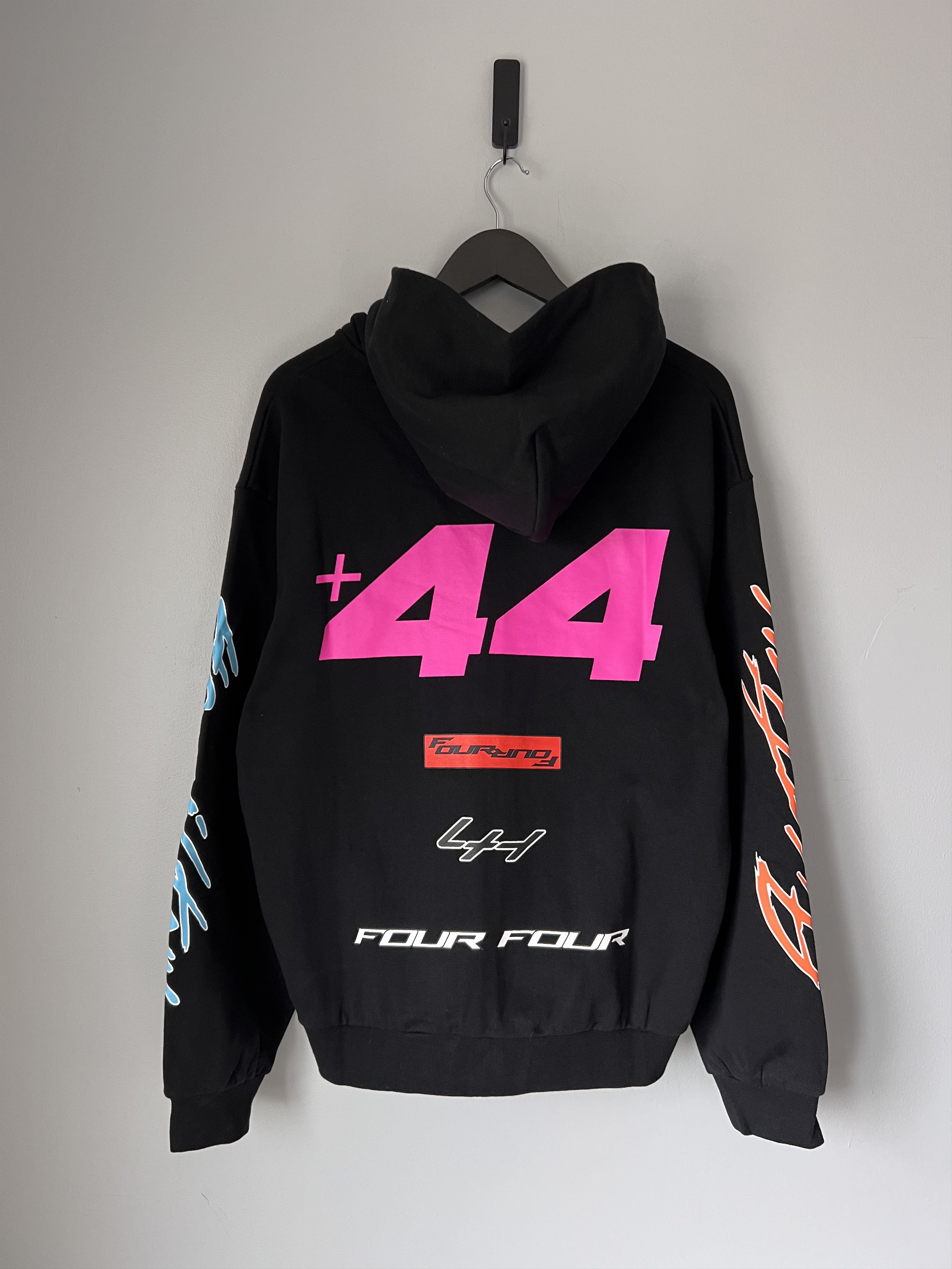+44 +44 Lewis Hamilton Austin Moto Zip Up Hoodie in Black Size US L / EU 52-54 / 3 - 6 Thumbnail
