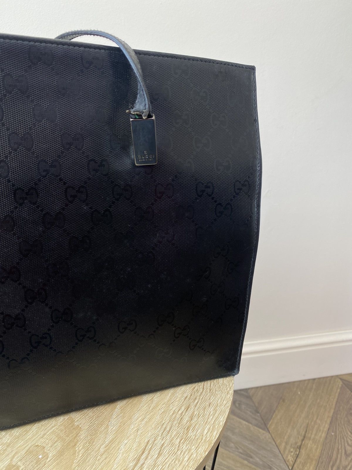 Gucci Vintage GUCCI GG Canvas Leather Black monogram bag Size ONE SIZE - 9 Thumbnail