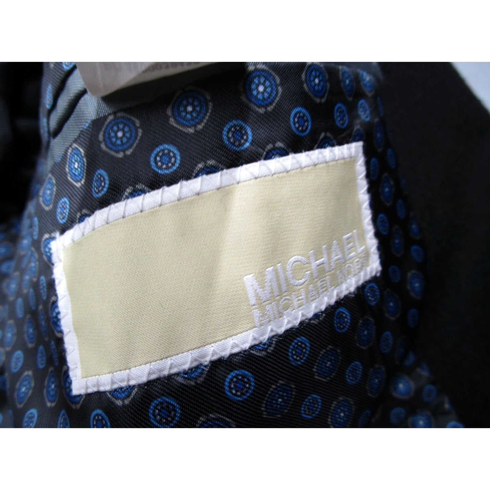 Michael Kors VINTAGE Michael Kors Blazer Jacket Men Long 44 Black Camel Hair 2-Button Classic Business Casual Size 44R - 3 Thumbnail