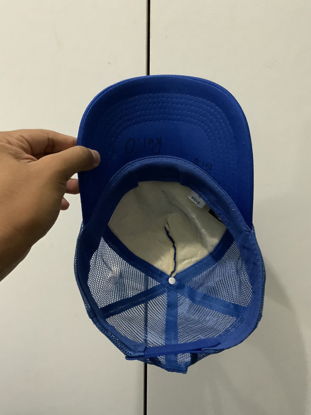 Japanese Brand Nishihara Higashi J.H.S Blue Trucker Hat Cap Size ONE SIZE - 7 Thumbnail