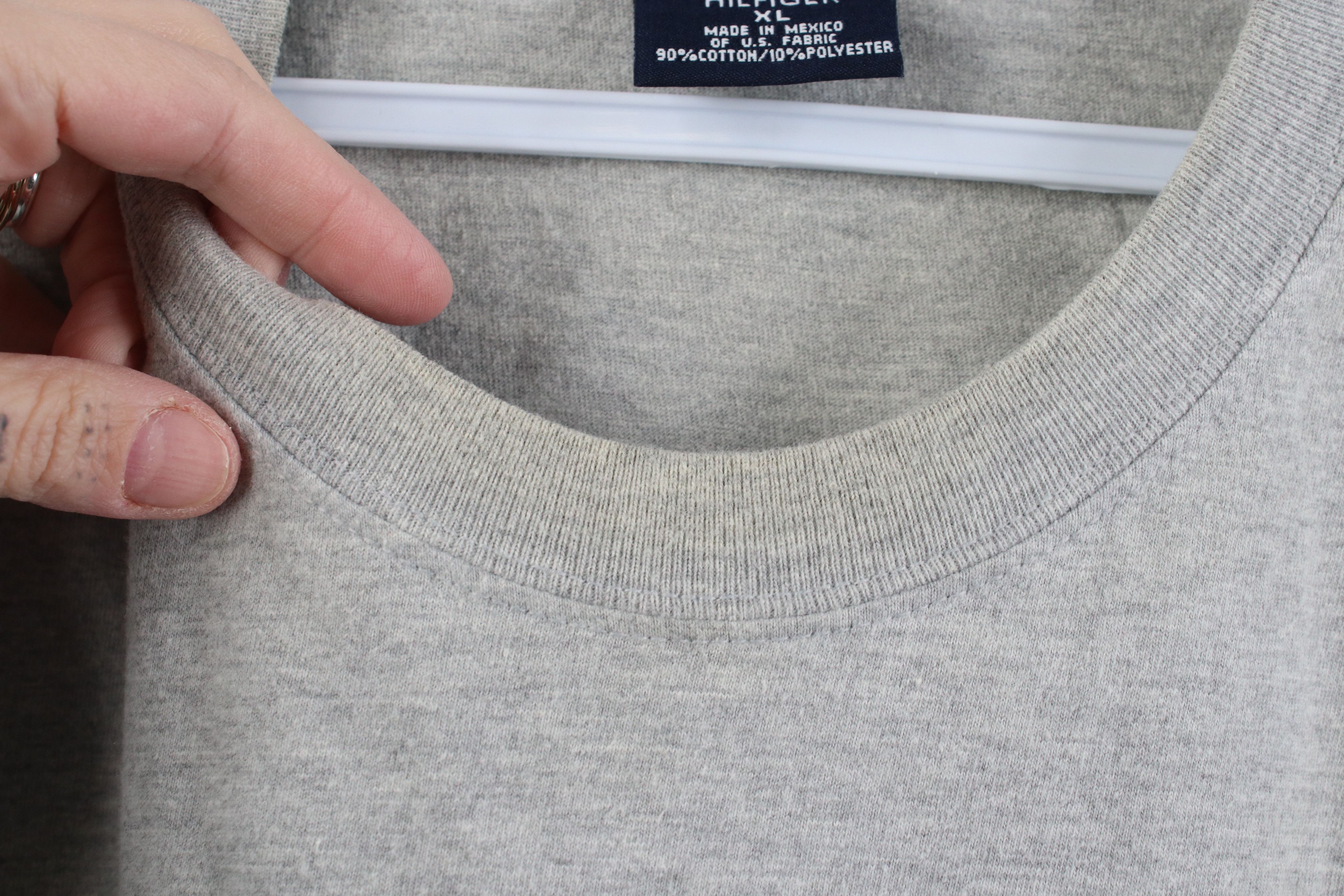 Tommy Hilfiger Vintage 90s Y2K Tommy Hilfiger Spell T-Shirt Heather Gray Size US XL / EU 56 / 4 - 5 Thumbnail