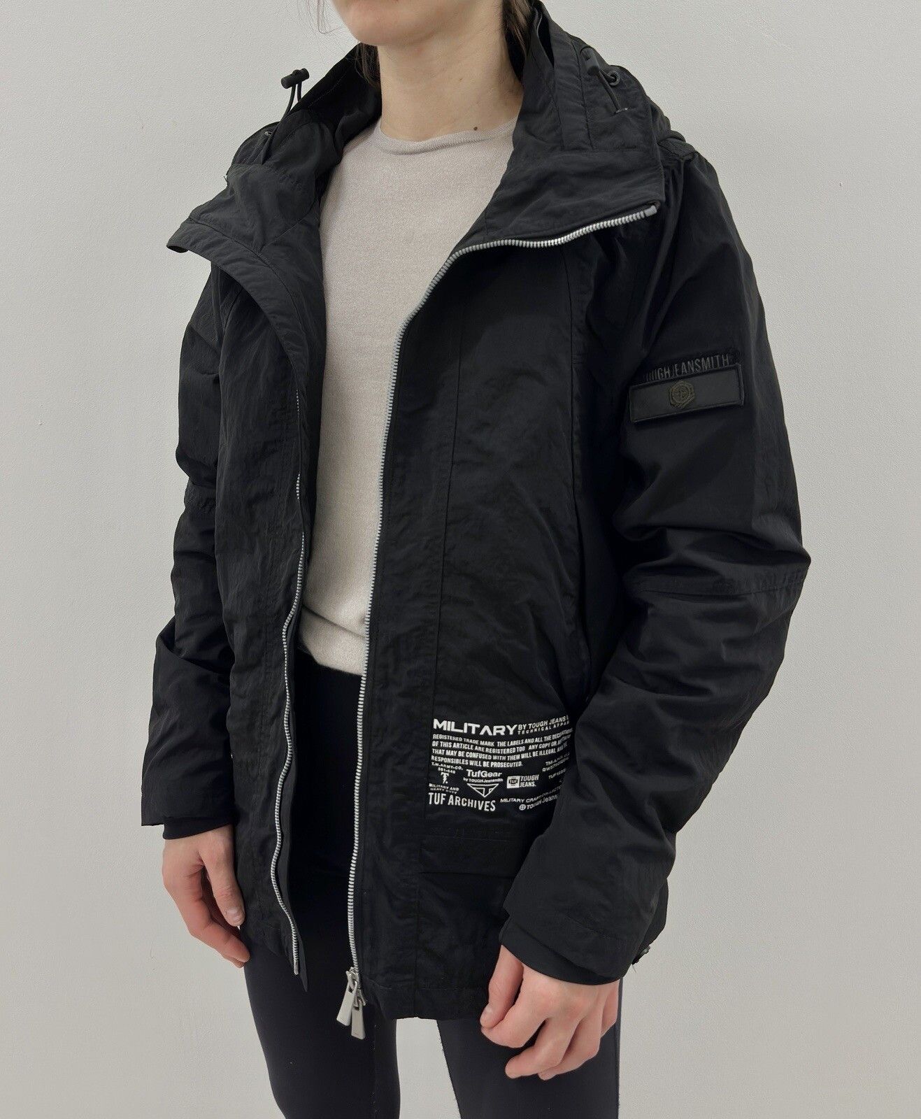 Vintage TOUGH JEANSMITH PREMIUM MULTIFUNCTIONAL WOMENS JACKET NYLON Size S / US 4 / IT 40 - 4 Thumbnail