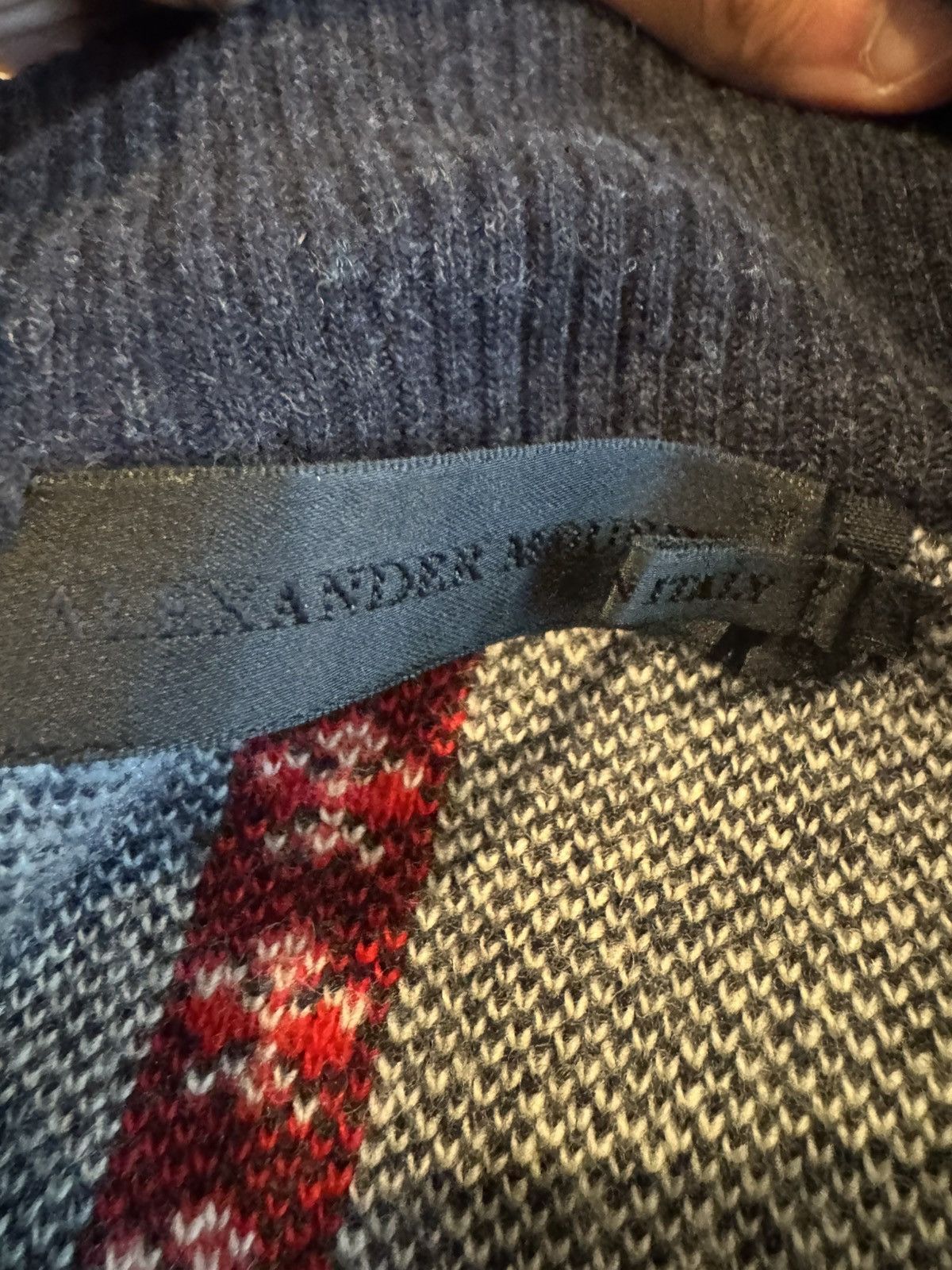 Alexander McQueen Red zip-up knit jacket by Alexander McQueen. Size US XL / EU 56 / 4 - 3 Thumbnail
