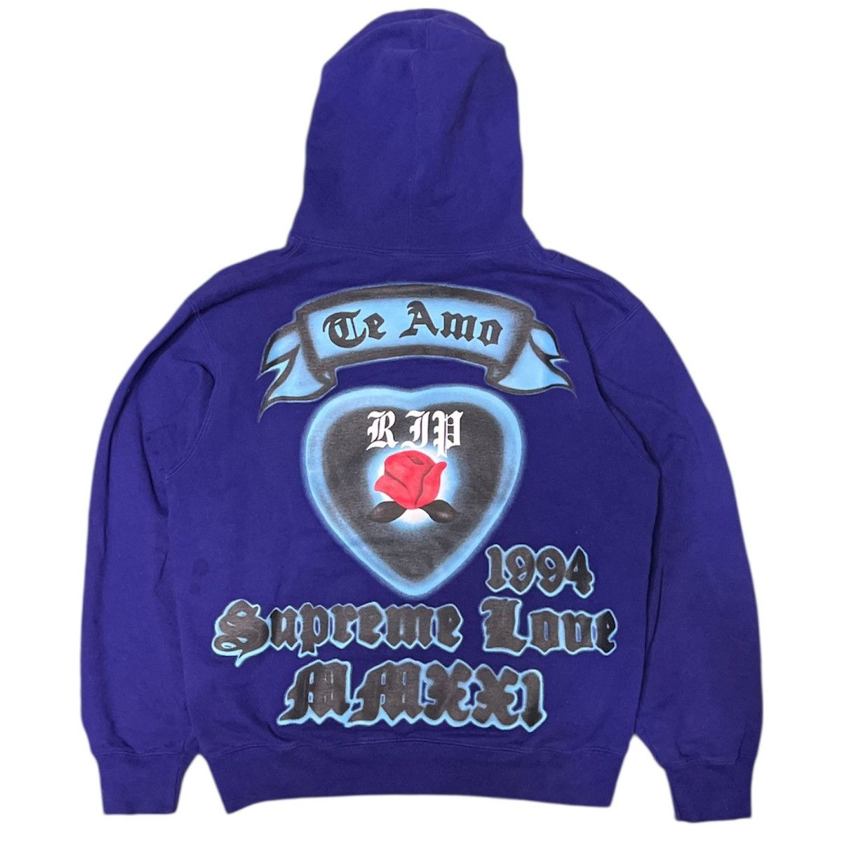 Supreme SS 21 Supreme Love “Te Amo“ hooded Sweatshirt hoodie medium Size US M / EU 48-50 / 2 - 1 Thumbnail