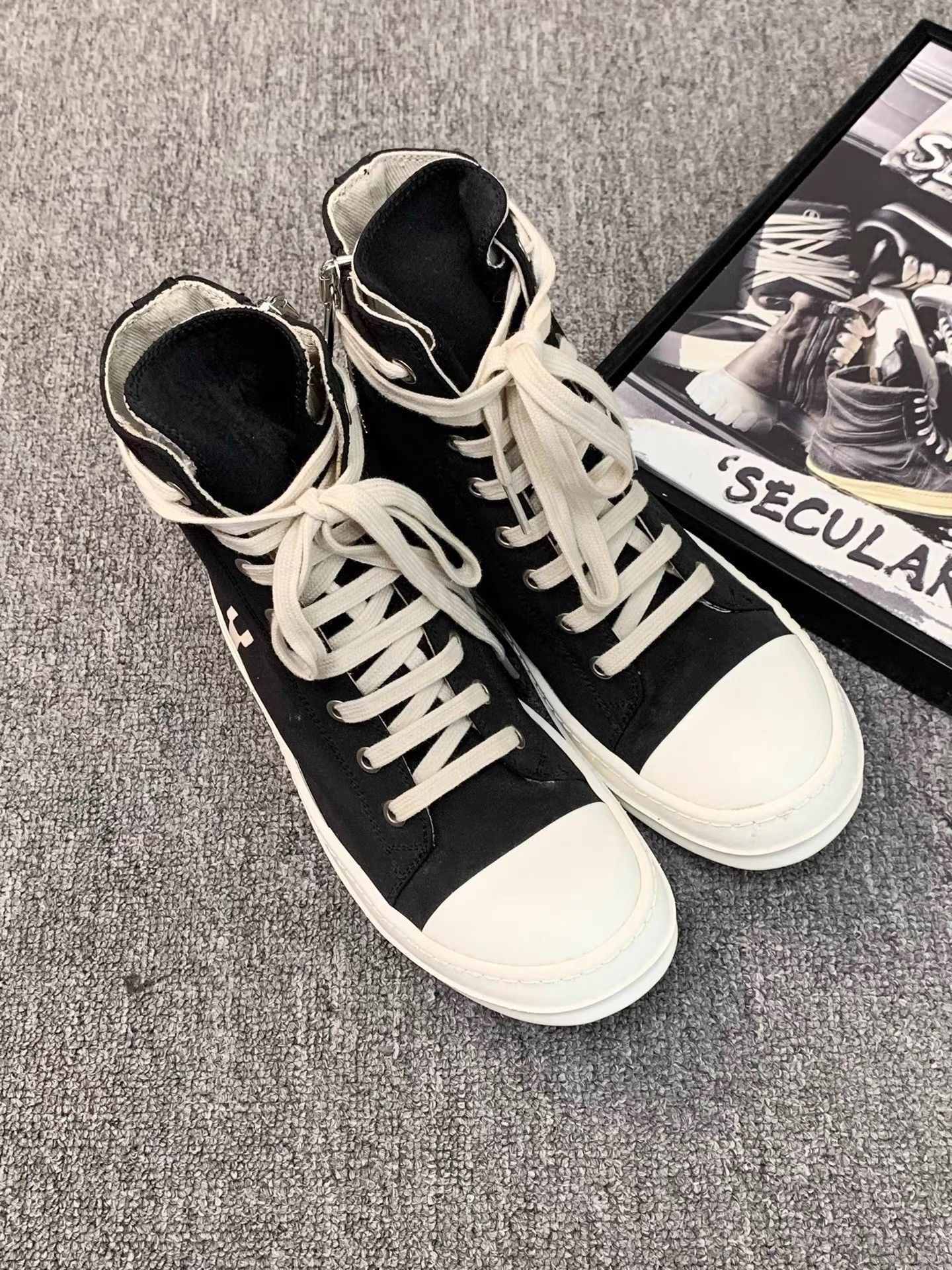 Rick Owens Rick Owens Drkshdw Satin Classic Big Converse K34 Size US 6.5 / IT 36.5 - 3 Thumbnail