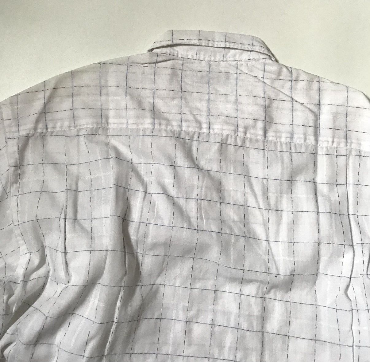 Comme des Garcons Vintage cdg homme checkered stitched camp shirt Size US M / EU 48-50 / 2 - 4 Thumbnail