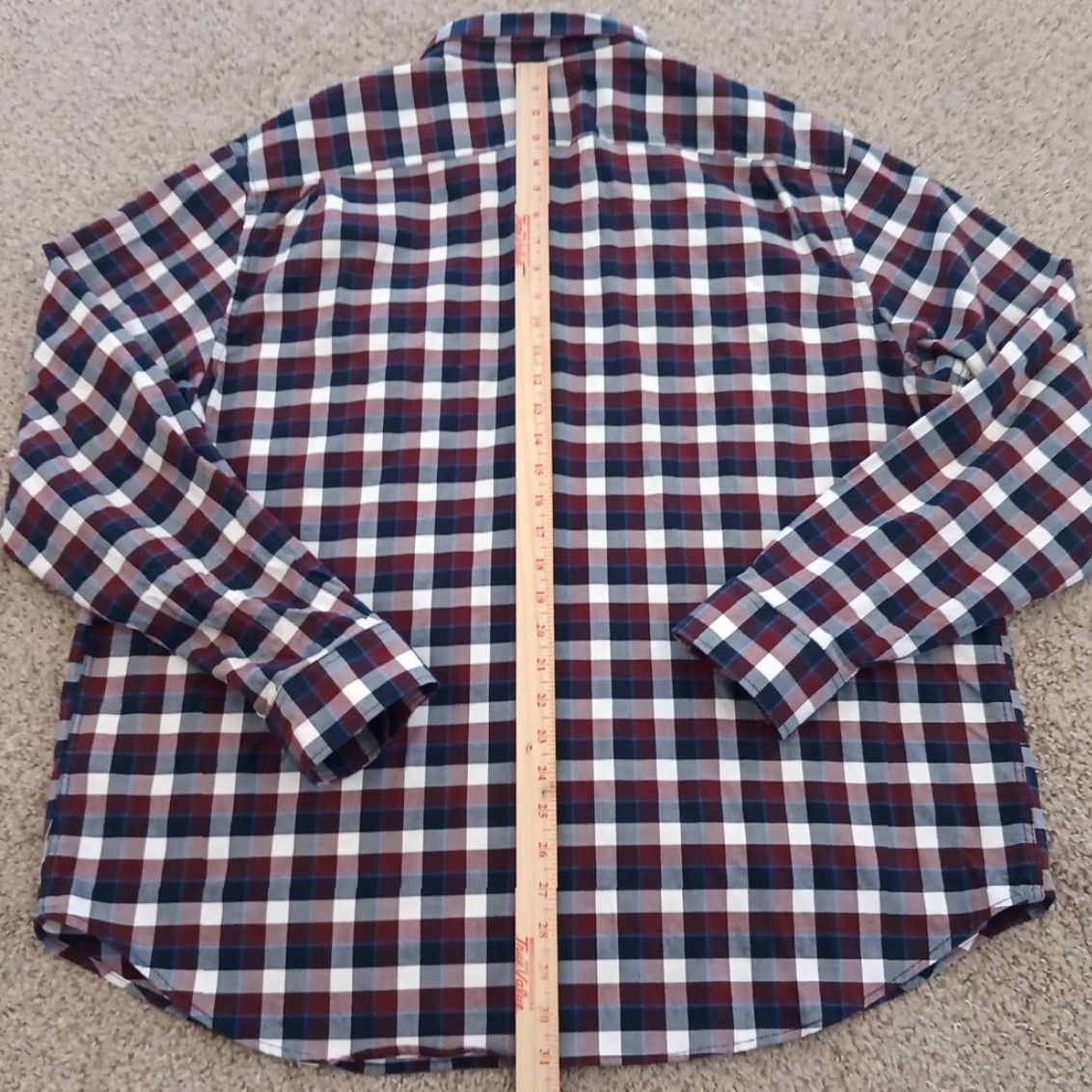 Old Navy Old Navy Shirt Mens 2XL Red Plaid Long Sleeve Button-Down Shirt Size US XXL / EU 58 / 5 - 5 Thumbnail