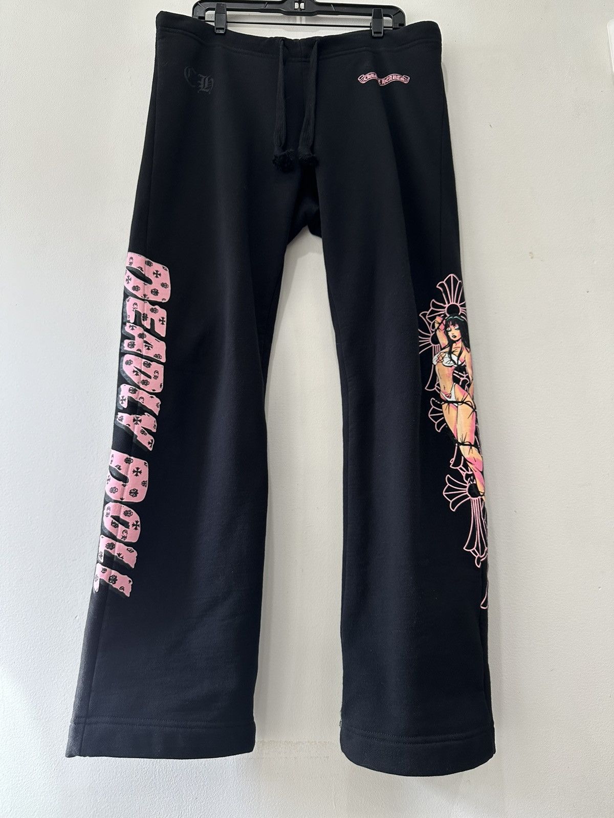 image of Chrome Hearts Sweatpants in Black, Men's (Size 32)