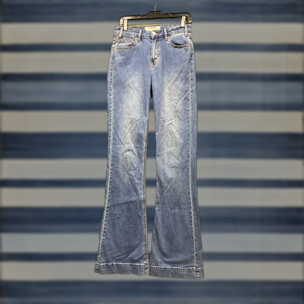 Vintage Rock And Roll Cowgirl Jeans Womens High Rise Flared 26/38 Blue Casual Cotton Denim Rock Size 26" / US 2 / IT 38 - 1 Thumbnail