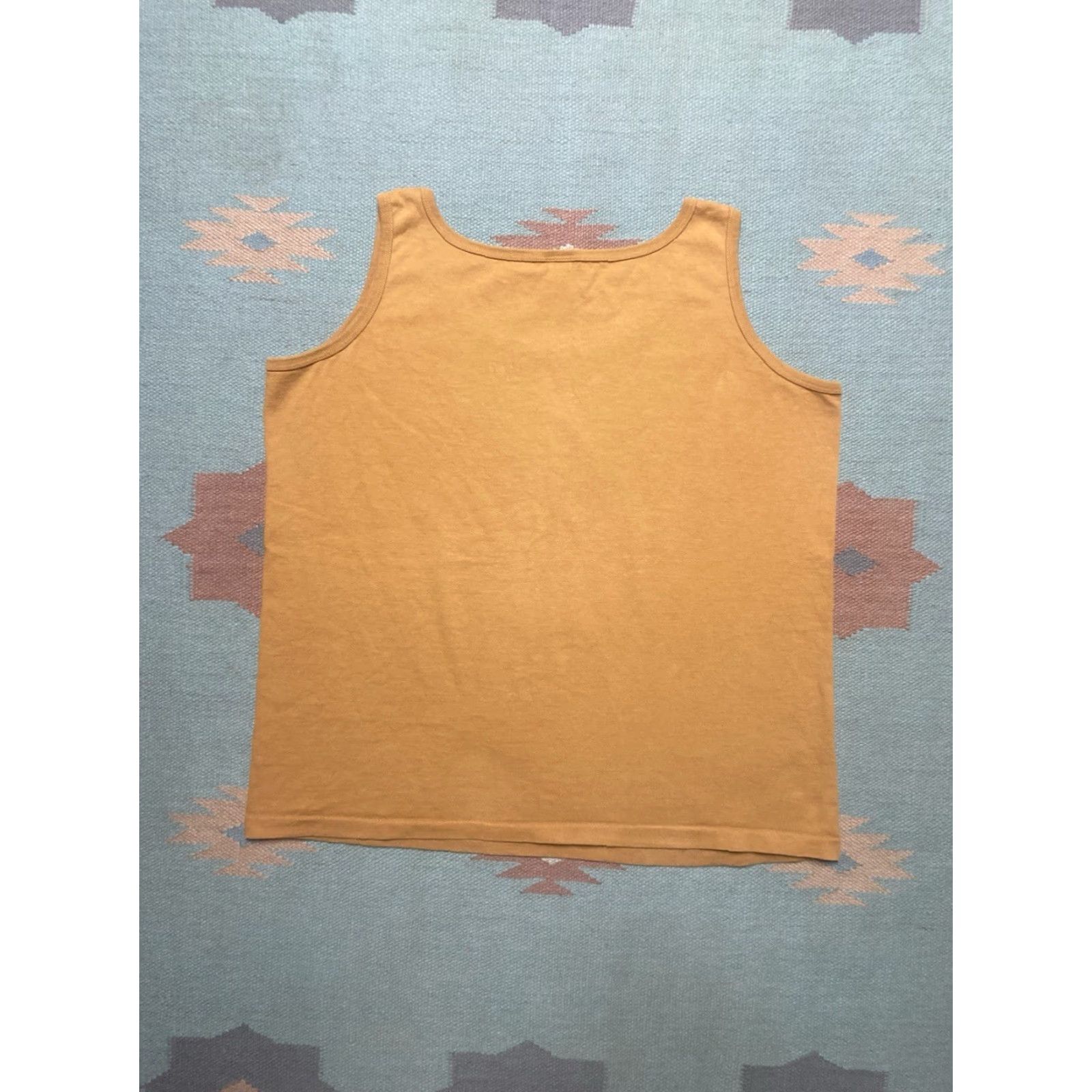Anvil VINTAGE 90s Anvil Tank Top Shirt Dance at Augusta Heritage Festival Davis Elkins Large Gold Mens T-Shirt Size US L / EU 52-54 / 3 - 5 Thumbnail