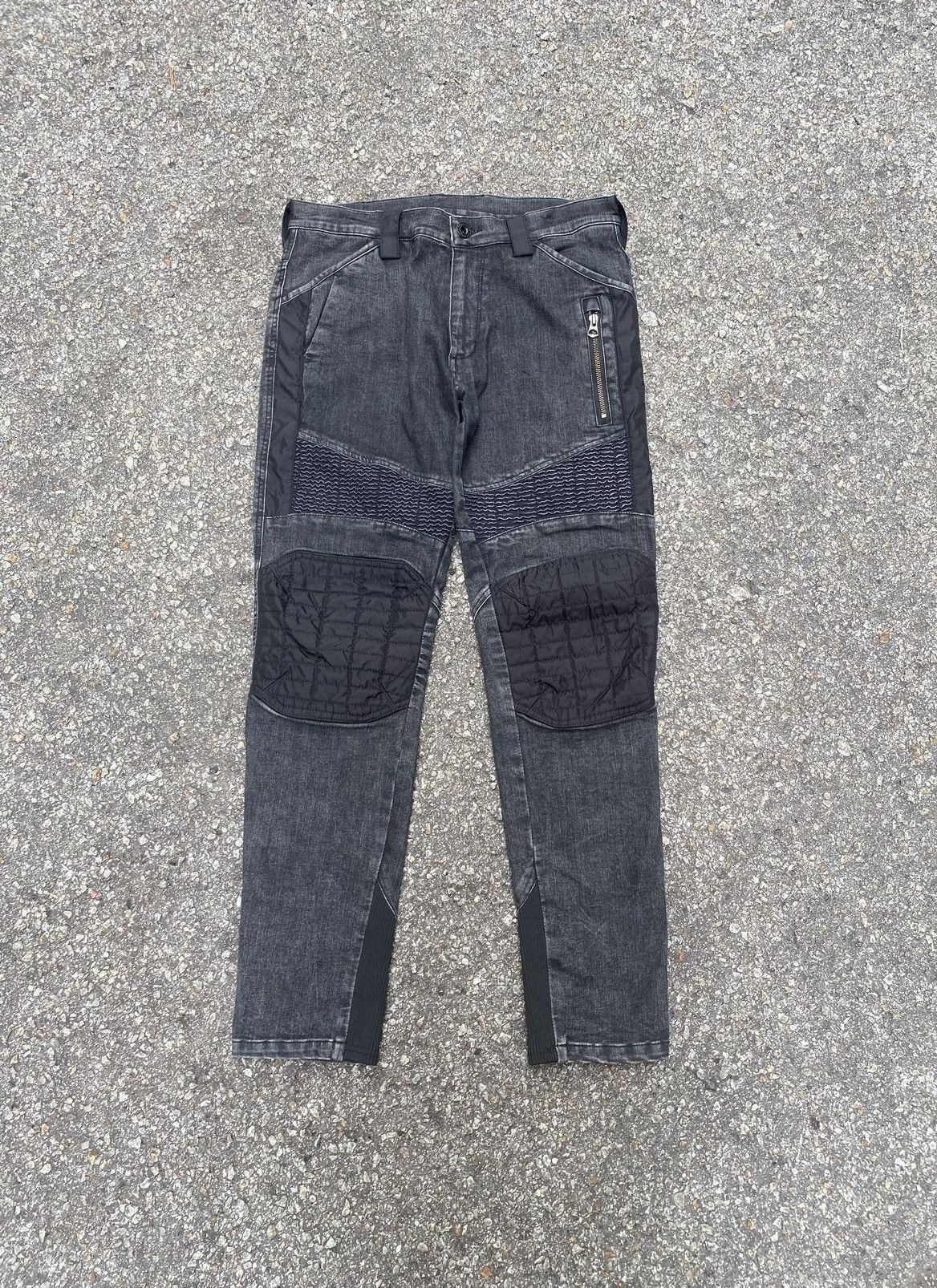 image of Biker Denim x If Six Was Nine Fieldcore X Next Workerz Biker Pants Stretchable Fit Style in Black (