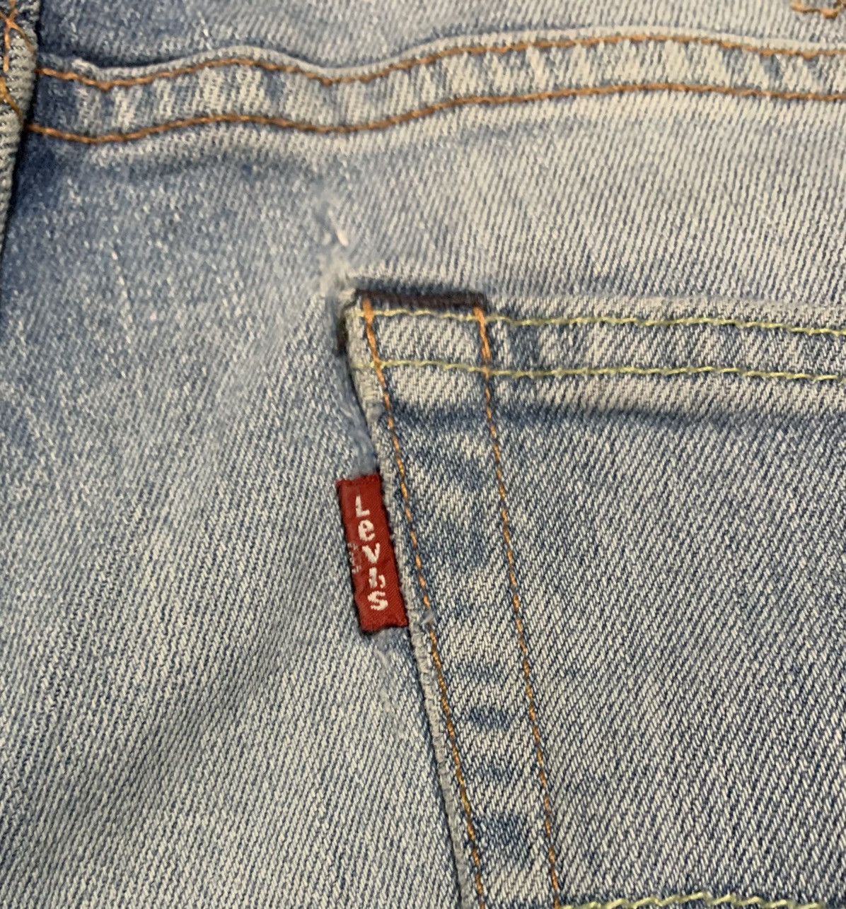 Levi's Vintage Levis Straight Faded Blue Jeans Size US 35 - 7 Thumbnail