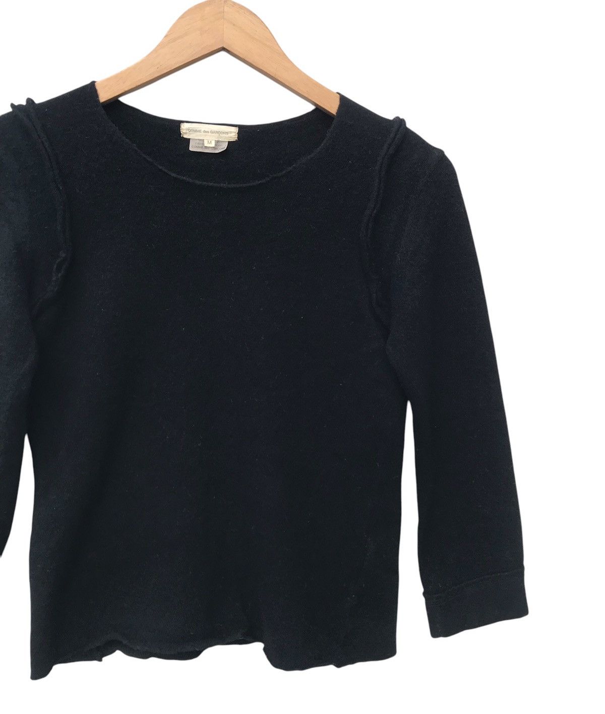 Comme des Garcons Comme des Garçons Women Mix Wool Cdg Longsleeve Shirt Size S / US 4 / IT 40 - 3 Thumbnail