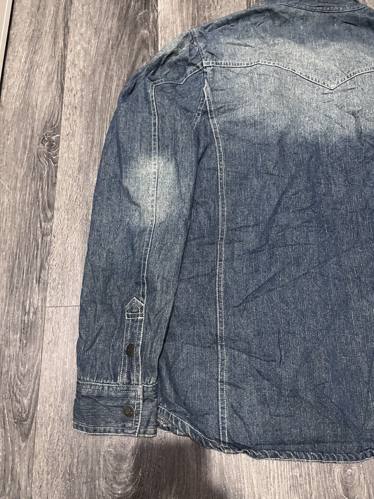 Hysteric Glamour In The Attic Vkei Embroided Union Jack Collar Denim Shirt Size US M / EU 48-50 / 2 - 13 Thumbnail