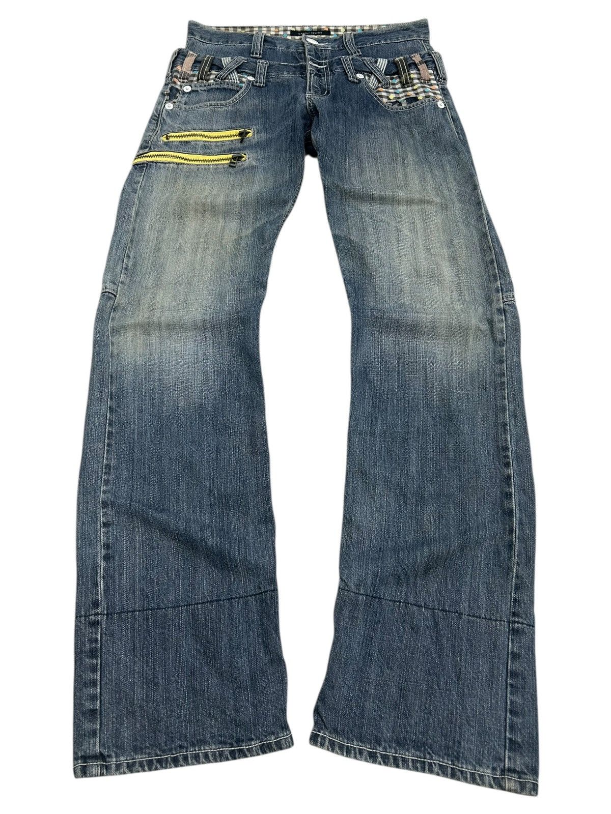 Japanese Brand Vintage Memory Special Double Waist Zipper Mud Washed Junya Size US 30 / EU 46 - 2 Thumbnail