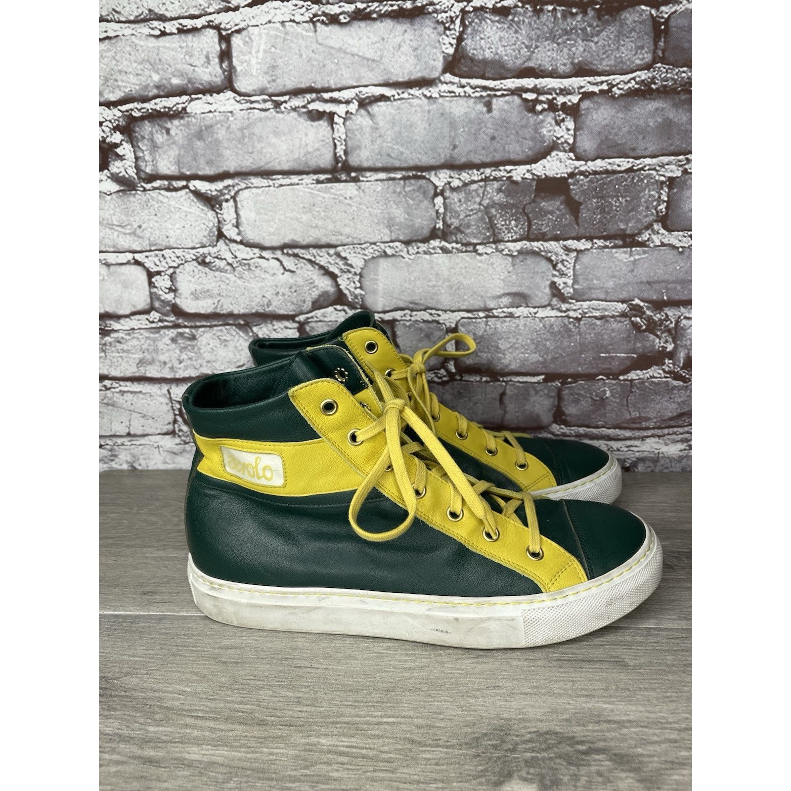 Renzo Cardoni RENZO DERBY Elijah John Yarra (PH) Aevolo Green Leather Yell Size US 10 / IT 40 - 23 Thumbnail