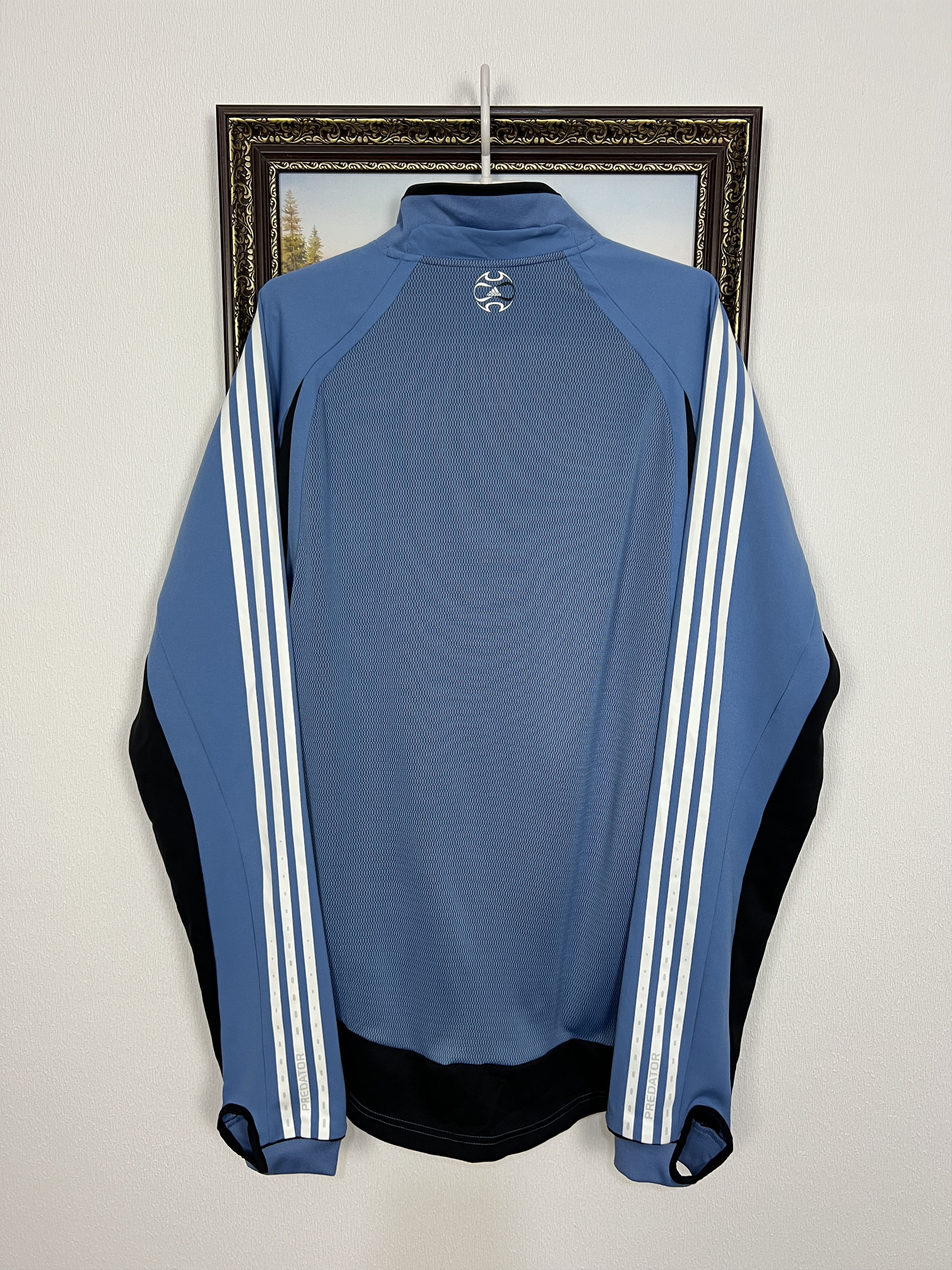 Adidas FC Schalke 04 Football Player Issue Train Sweatshirt Jacket Size US XL / EU 56 / 4 - 9 Thumbnail