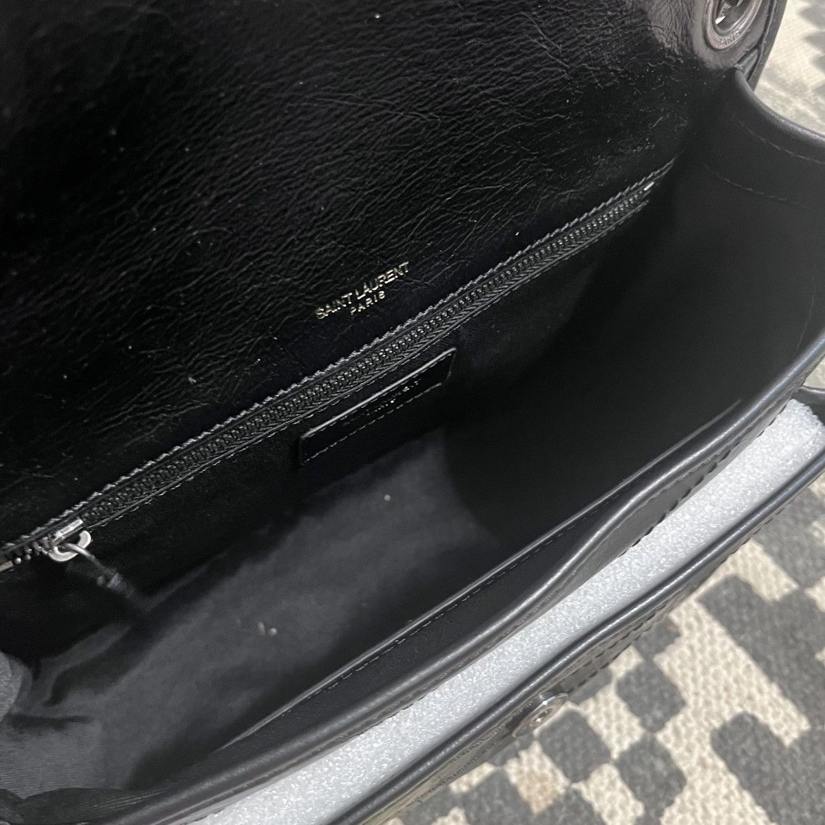 Saint Laurent Paris Authentic Yvest Saint Lauren Niki Chain Leather Shoulder Bag Size ONE SIZE - 6 Thumbnail