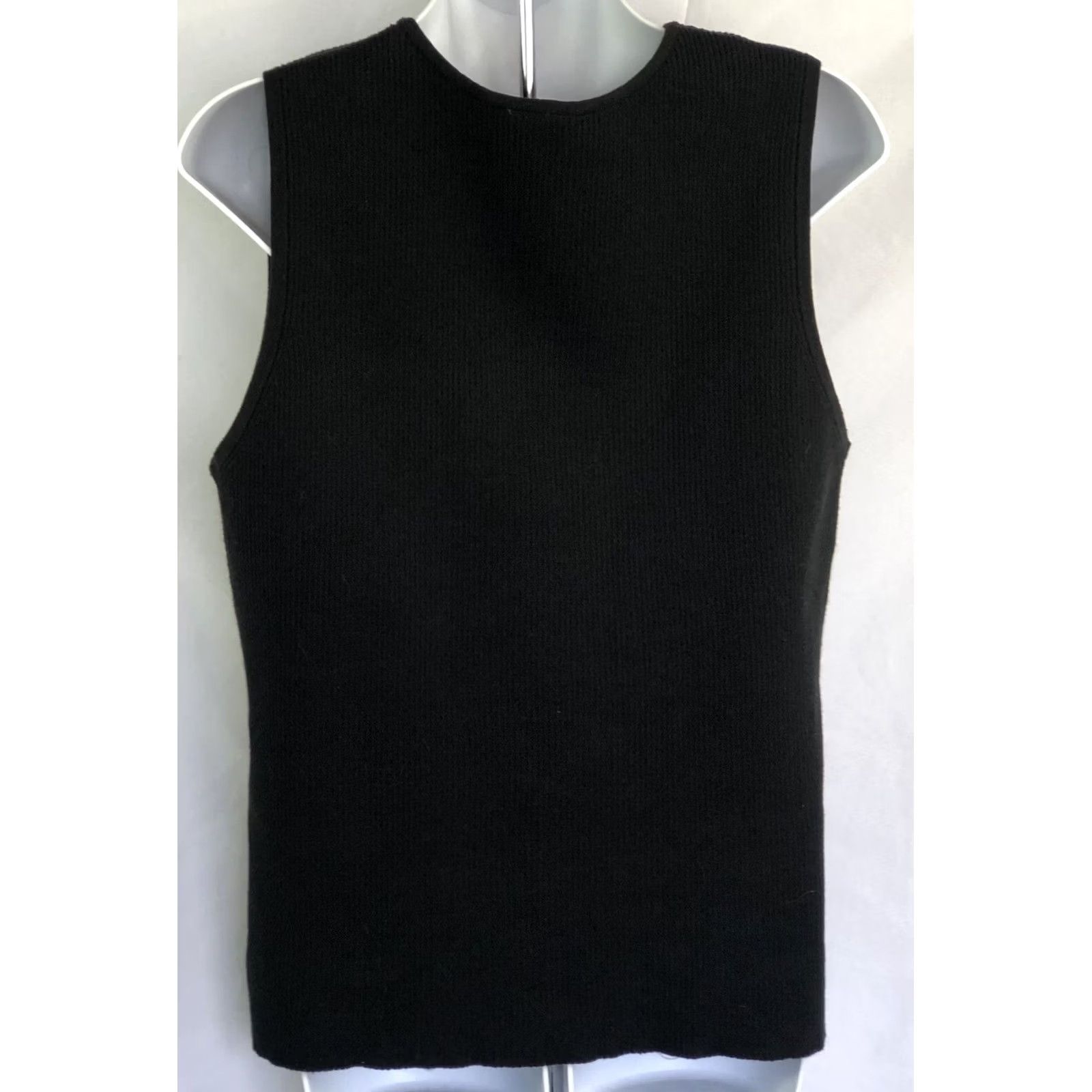 Faded Glory Faded Glory Sweater XL V-Neck Sequins Glam Y2K Black Sleeveless Size XL / US 12-14 / IT 48-50 - 3 Thumbnail