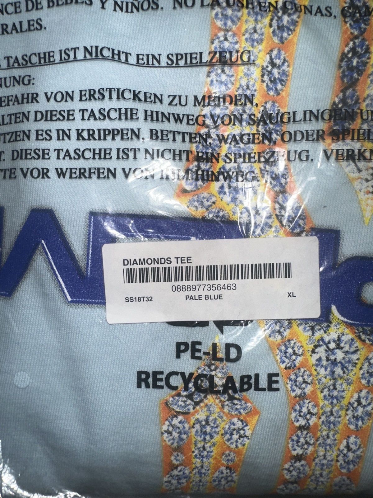Supreme Supreme Diamond Tee Size US XL / EU 56 / 4 - 3 Thumbnail