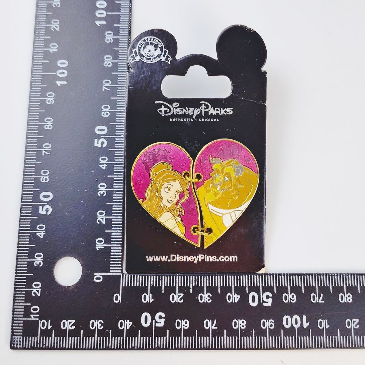Disney Disney Beauty & The Beast Two Piece Heart Pin 2016 NIP Size ONE SIZE - 12 Thumbnail