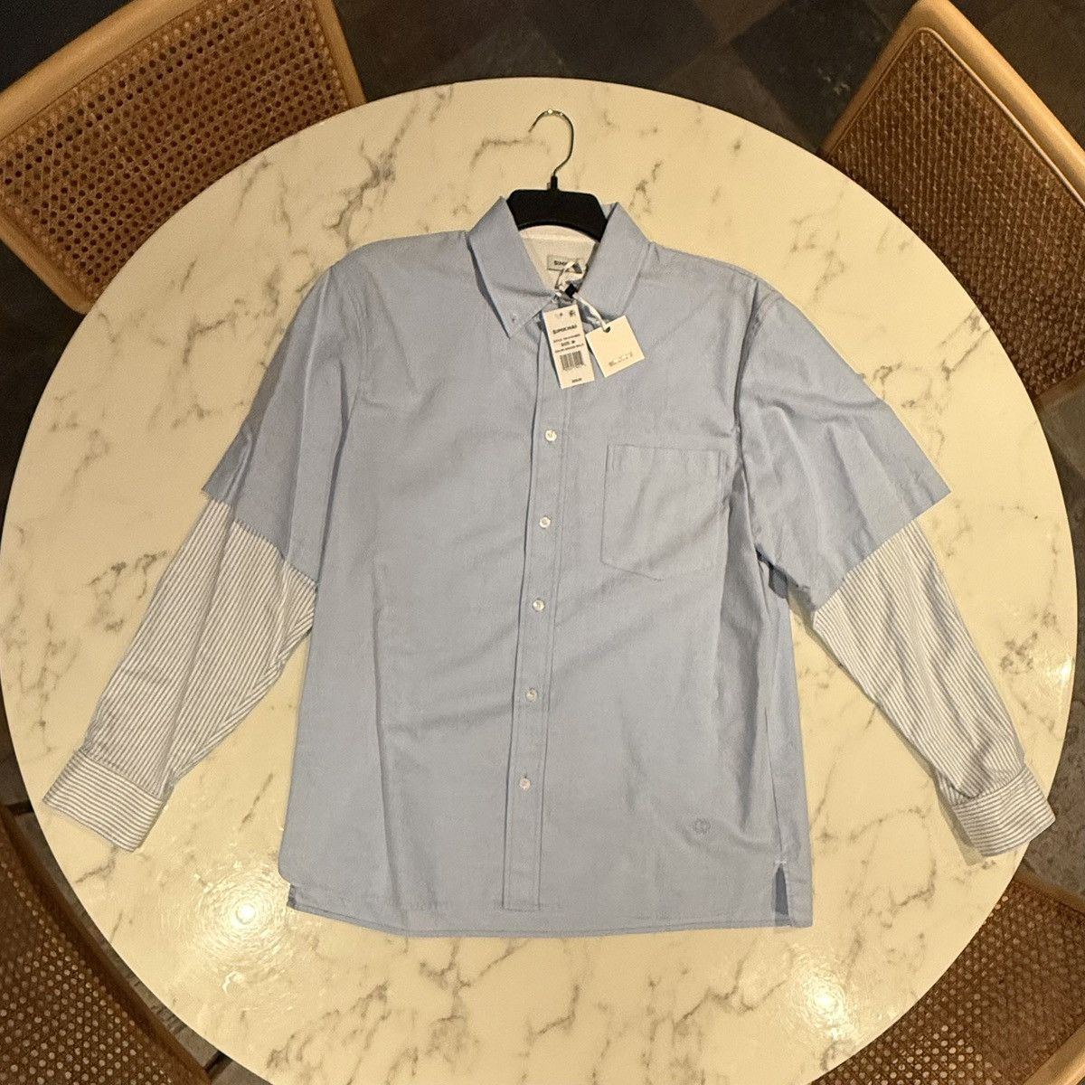 Simkhai Simkhai Quade Double Sleeve Shirt - Size medium *Brand new! Size US M / EU 48-50 / 2 - 1 Thumbnail