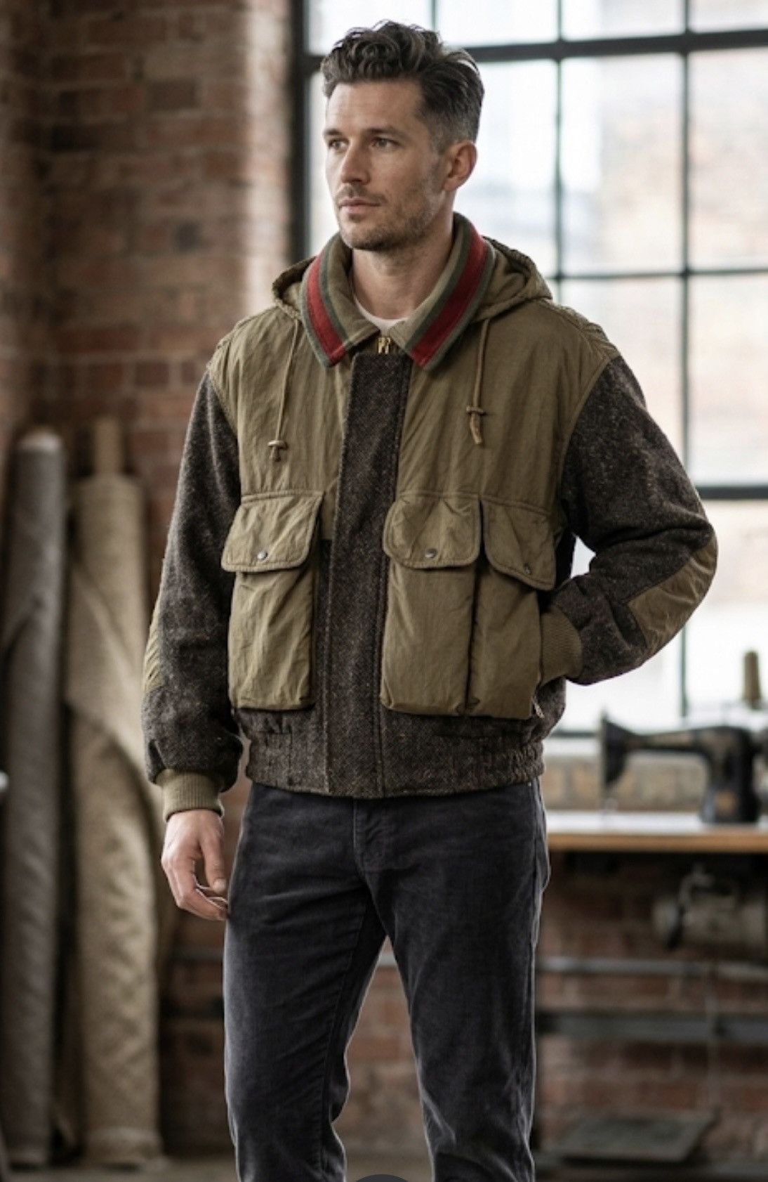 Boneville Vintage 80s Bonneville Distressed Hooded Jacket Size 48