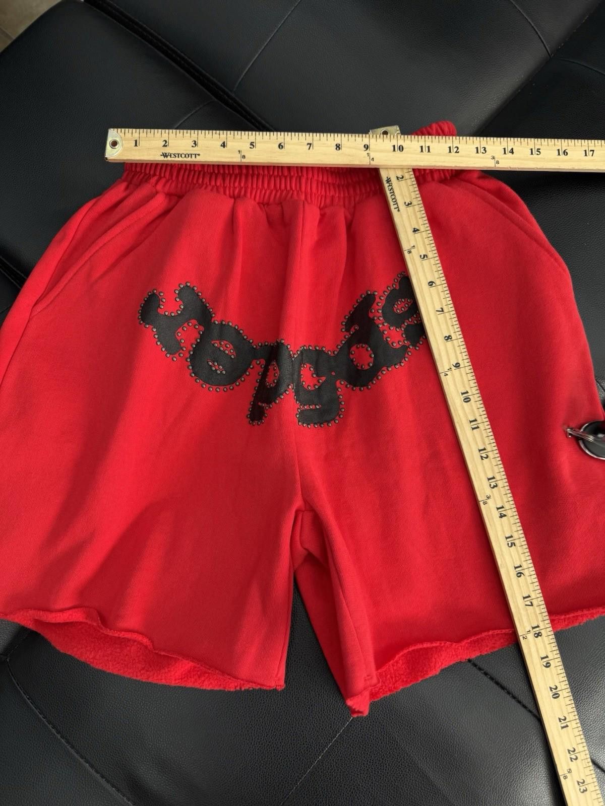 Sp5der Sp5der OG Web V2 Phantom Sweatshort “Red” New Studded (Small Size US 30 / EU 46 - 6 Thumbnail