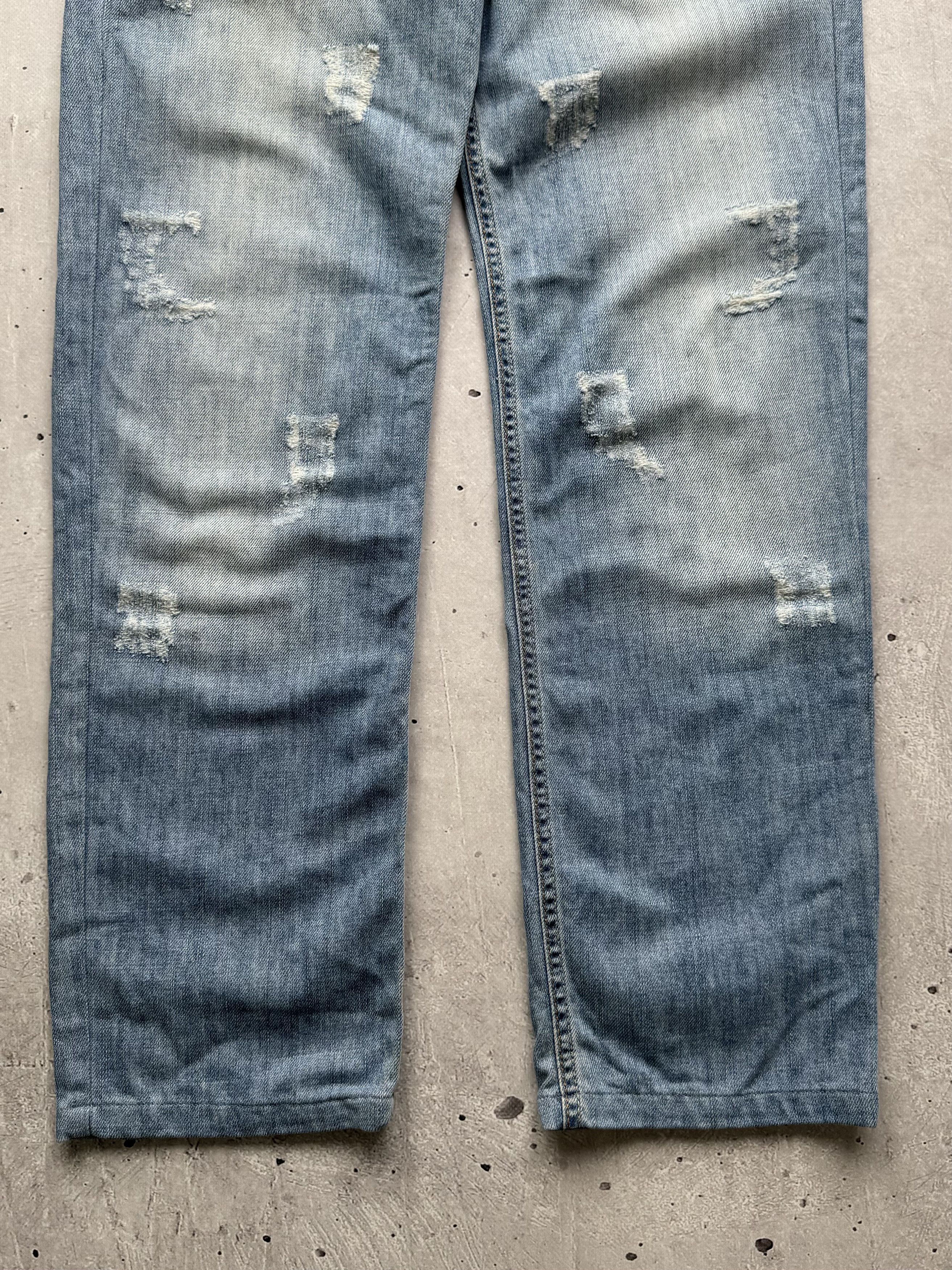 Gianfranco Ferre × Vintage Gianfranco Ferre Vintage Ripped Jeans Size US 31 - 3 Thumbnail
