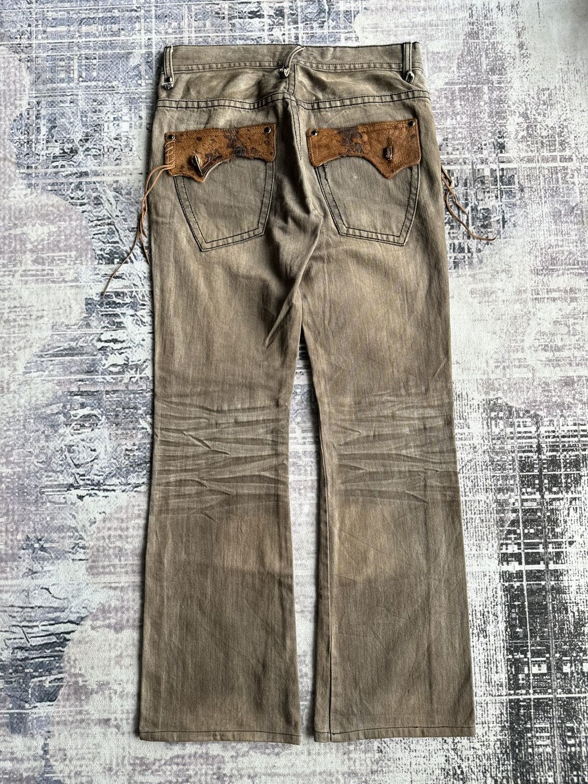 Japanese Brand RIOT Section of Pure Life Punk Flared Denim Size US 32 / EU 48 - 1 Thumbnail