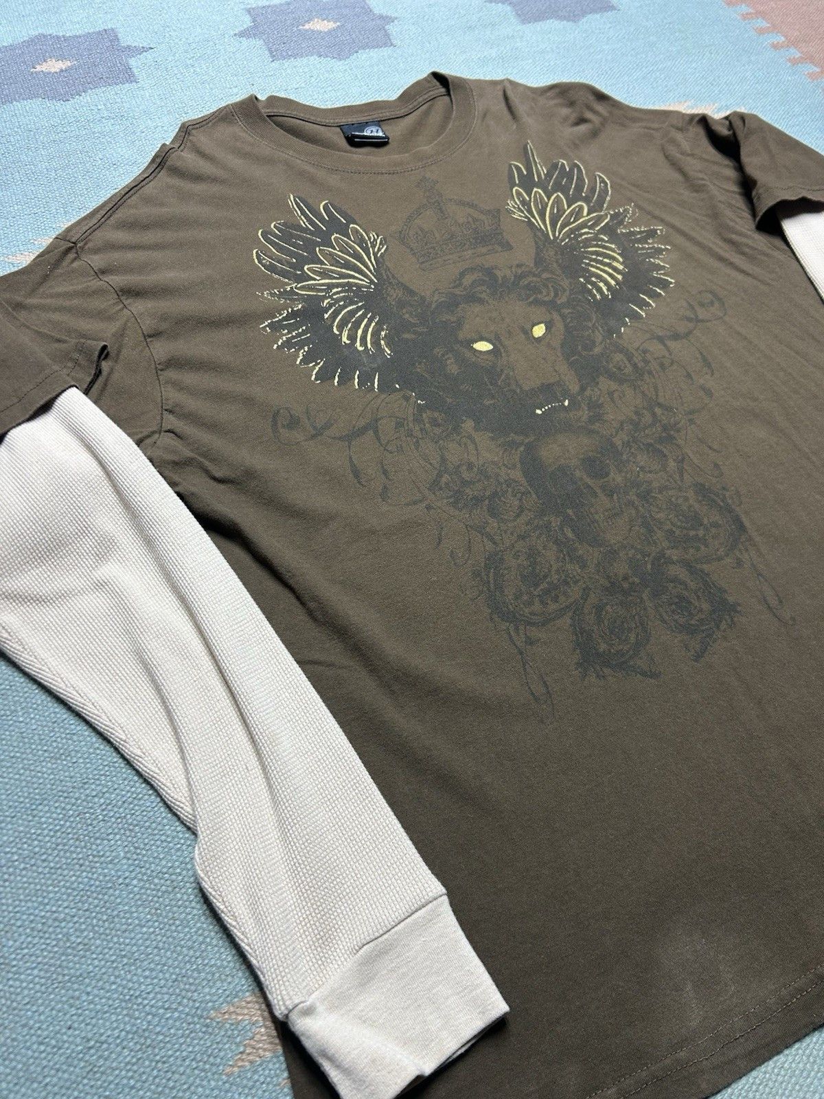 Vintage y2k t shirt hybrid thermal tribal skull Jesse pinkman XXL T Size US XXL / EU 58 / 5 - 2 Thumbnail