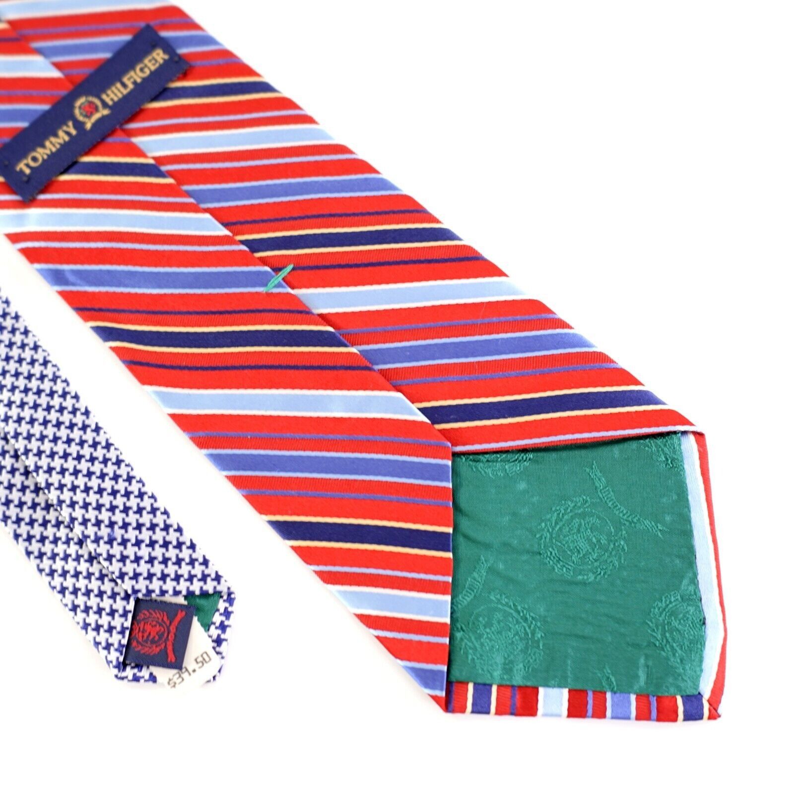 Tommy Hilfiger Vintage Tommy Hilfiger Red Blue Striped Woven Two Tone Silk Size ONE SIZE - 6 Thumbnail