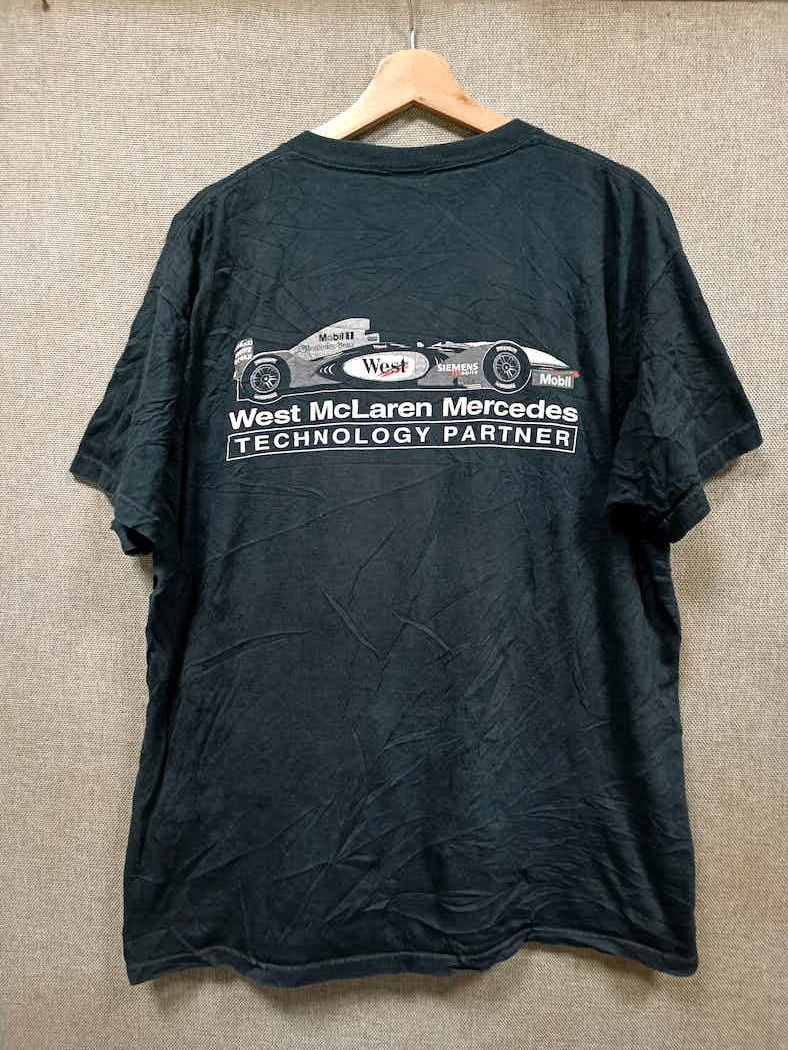 Mercedes-Benz vintage t shirt Mobile 1 West McLaren Mercedes Size US XL / EU 56 / 4 - 1 Thumbnail