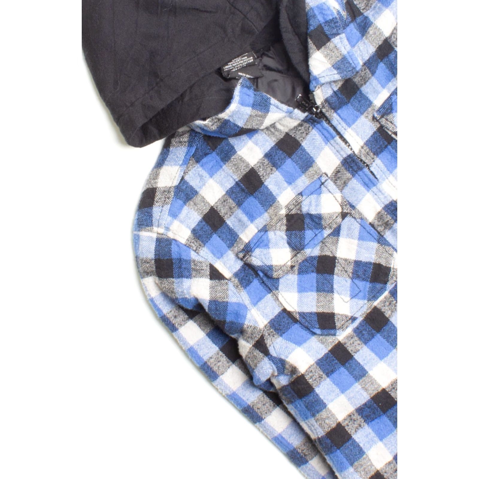 Vintage VINTAGE Shaun White Kid's Blue Flannel Jacket 2010s Medium Hooded Plaid Shirt? Size US M / EU 48-50 / 2 - 2 Thumbnail
