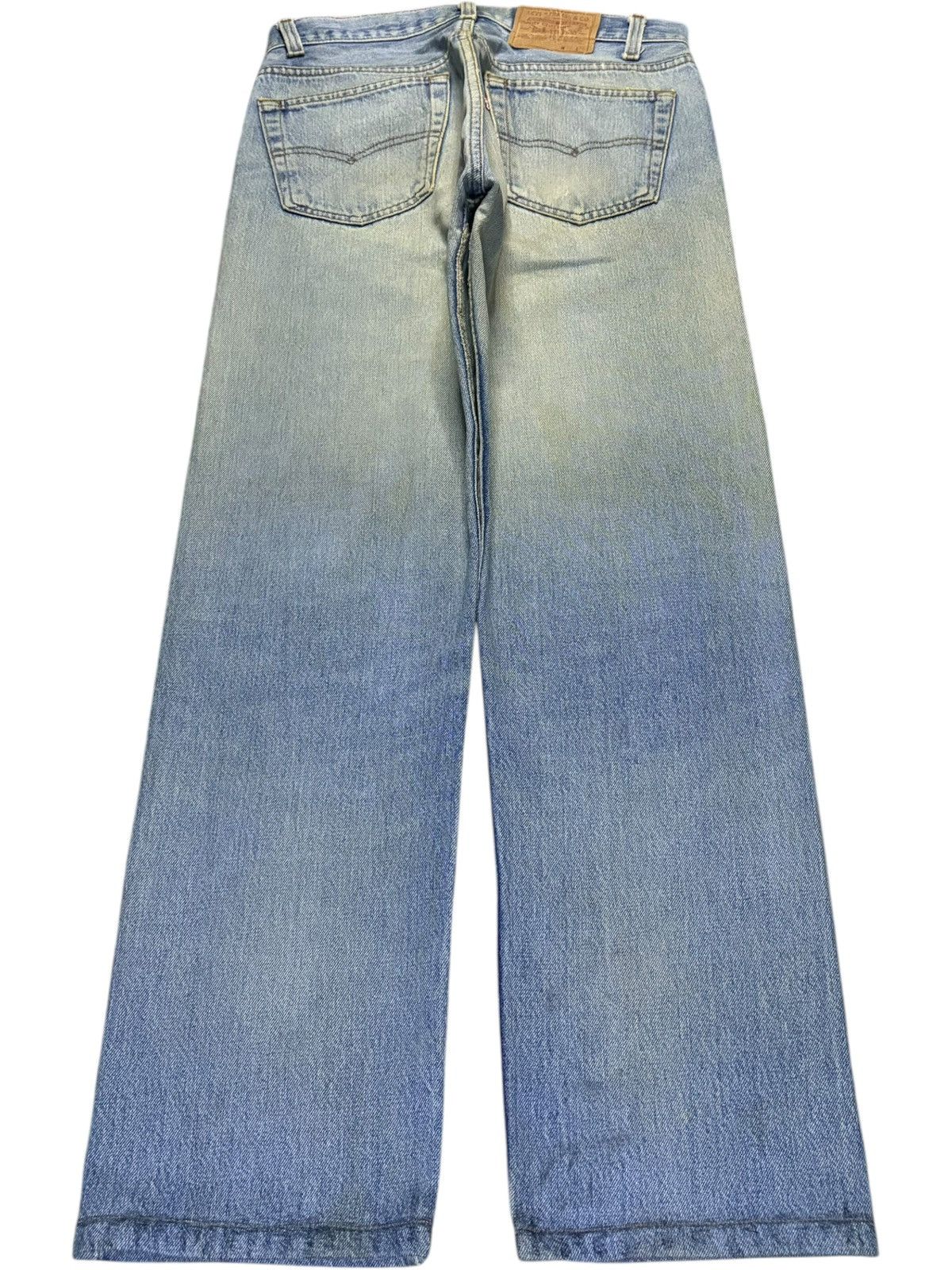 Levi's Vintage 80s Levis 501 Mud Wash Distressed Loose Jeans Size US 30 / EU 46 - 2 Thumbnail