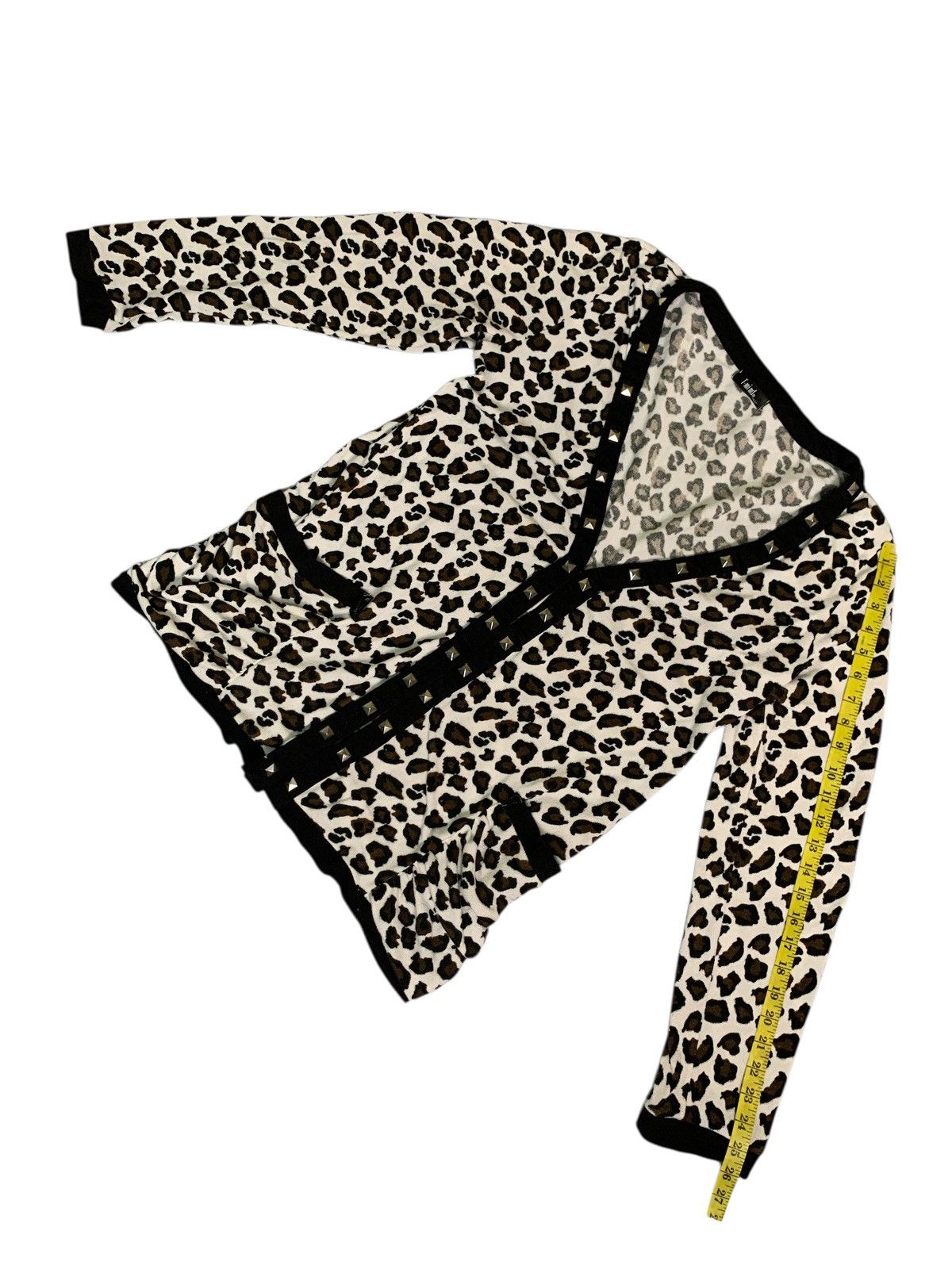 Japanese Brand Rare Design T-Mind Leopard Cardigans Size L / US 10 / IT 46 - 9 Thumbnail