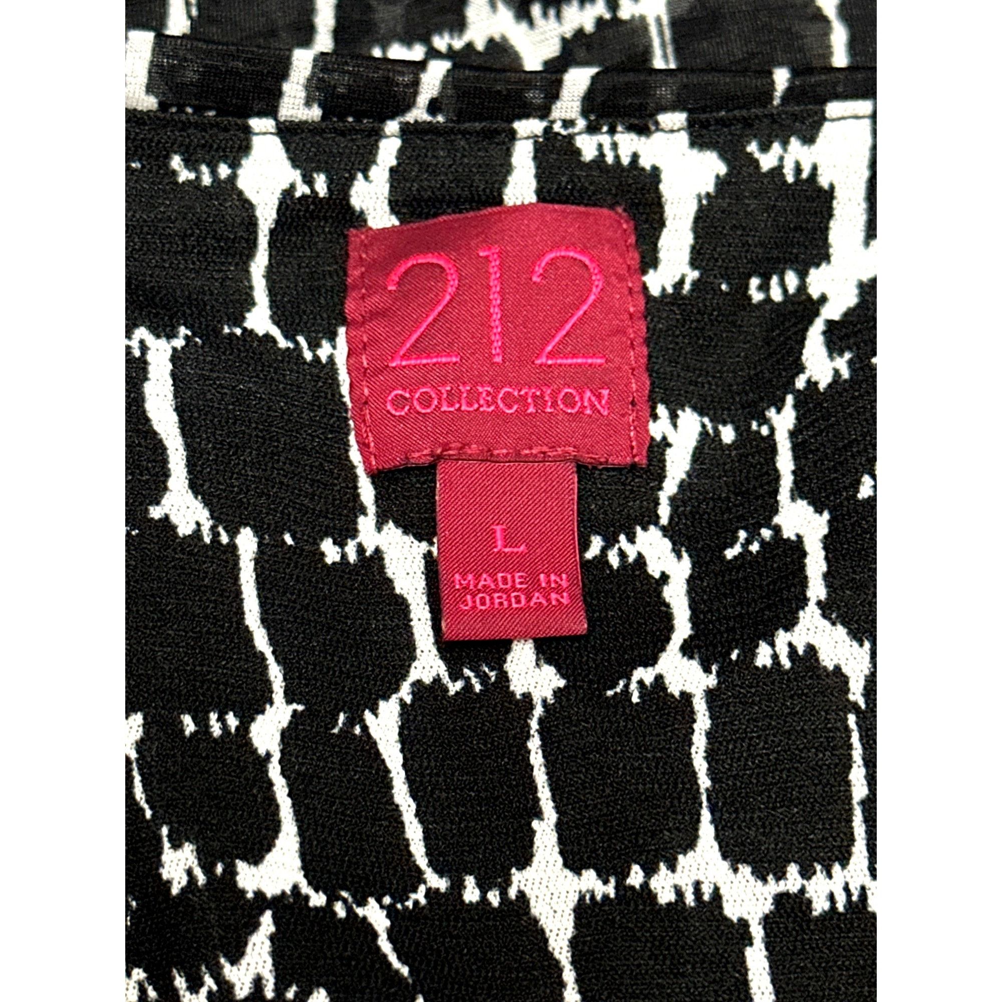 Other 212 Collection Large Black White Snake Print Cowl Neck Blous Size L / US 10 / IT 46 - 8 Thumbnail